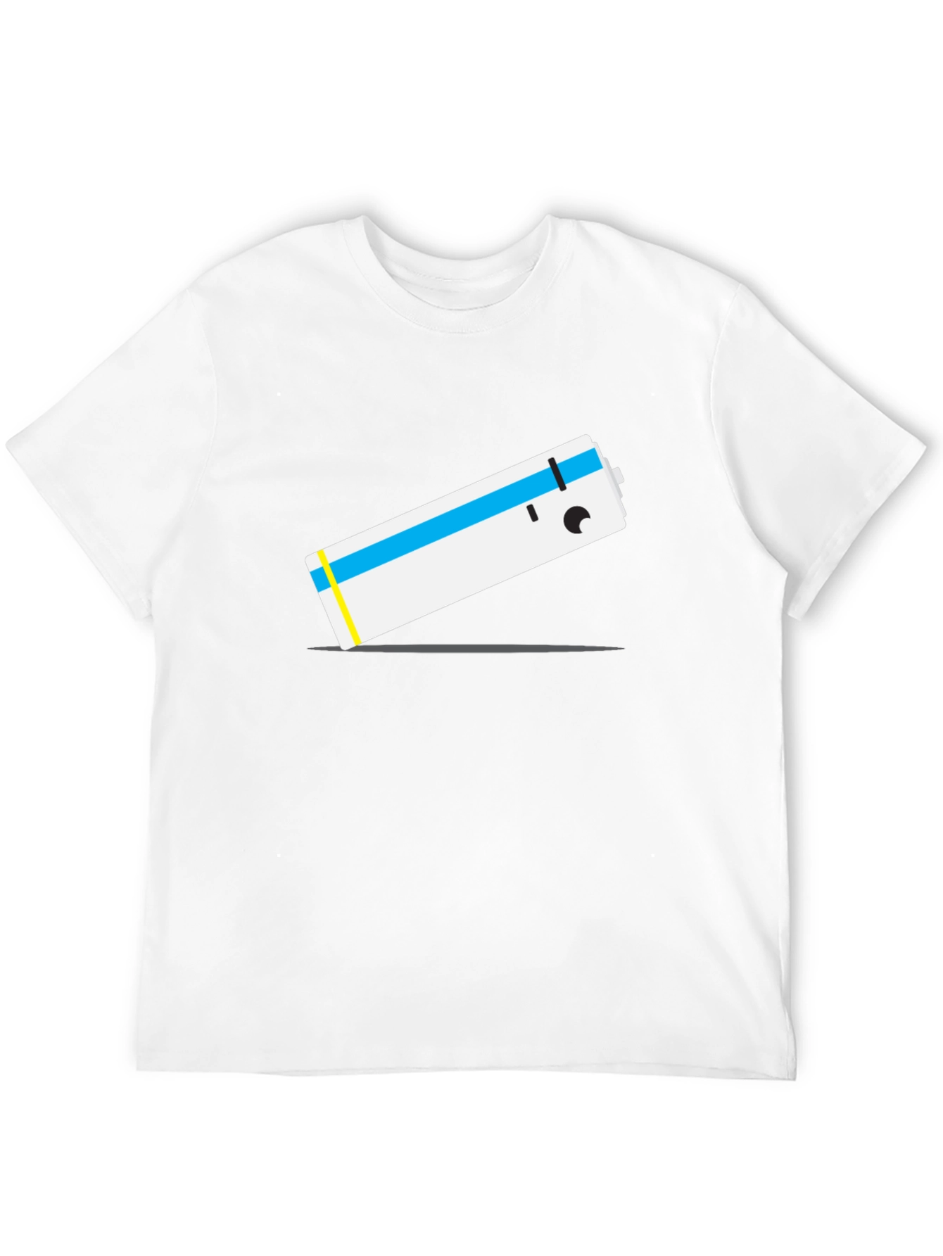 Cartoon Battery T-Shirt - Unique Graphic Tee
