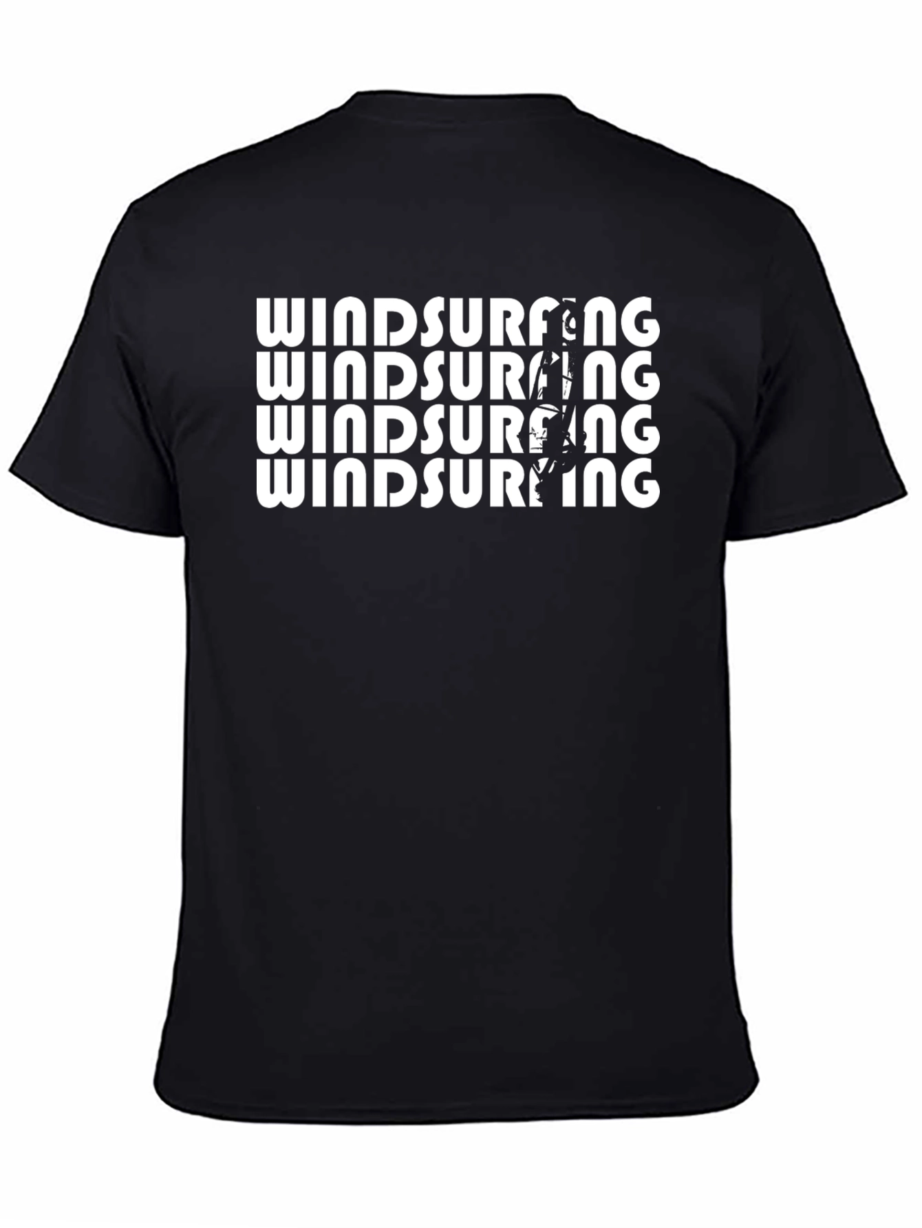 Windsurfing Graphic Tee - Black