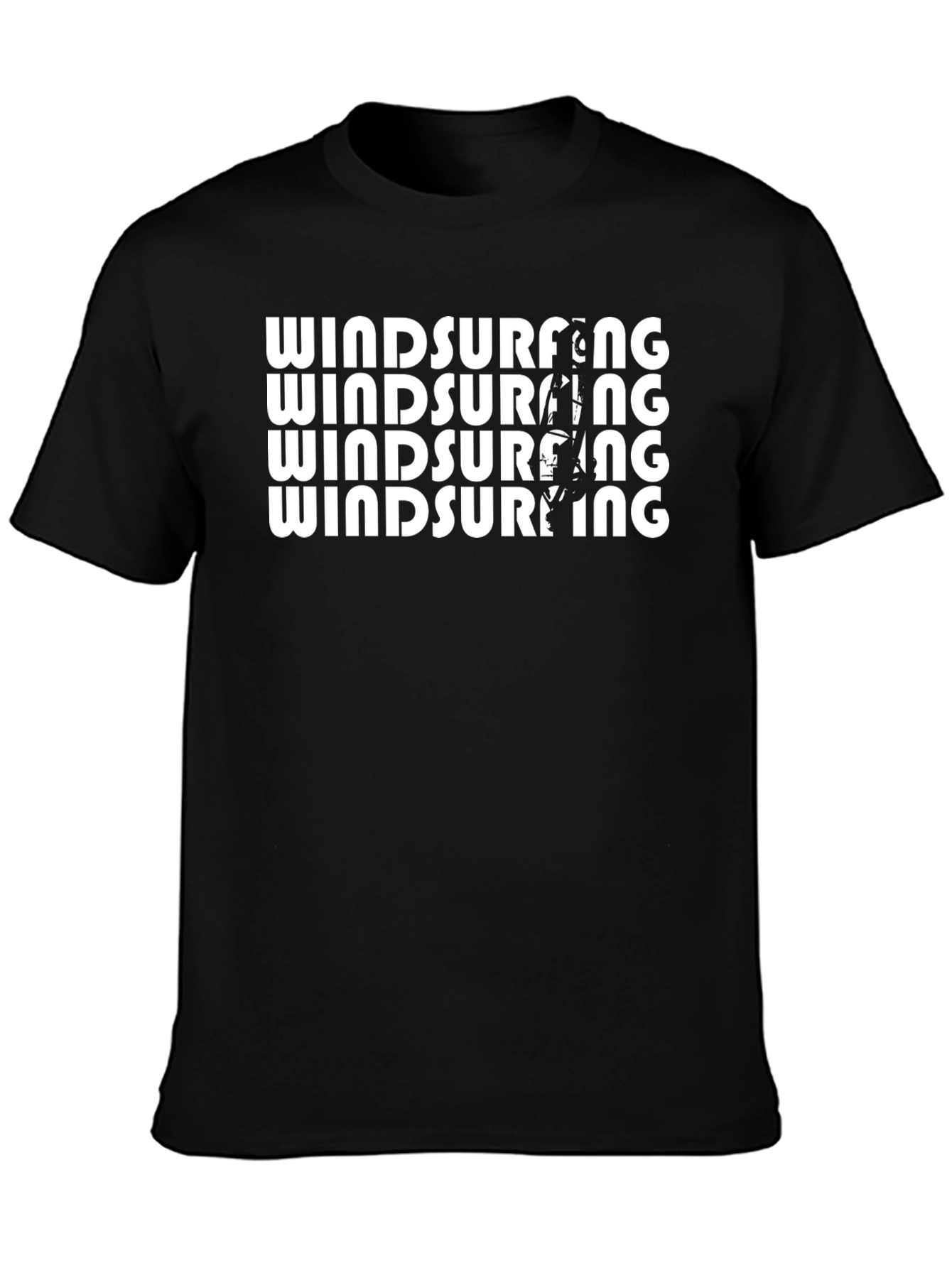 Windsurfing Graphic Tee - Black