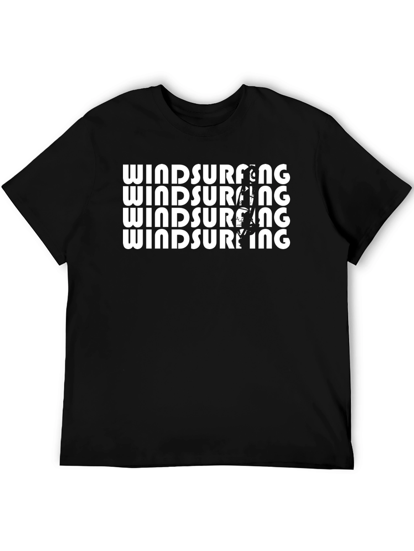 Windsurfing Graphic Tee - Black
