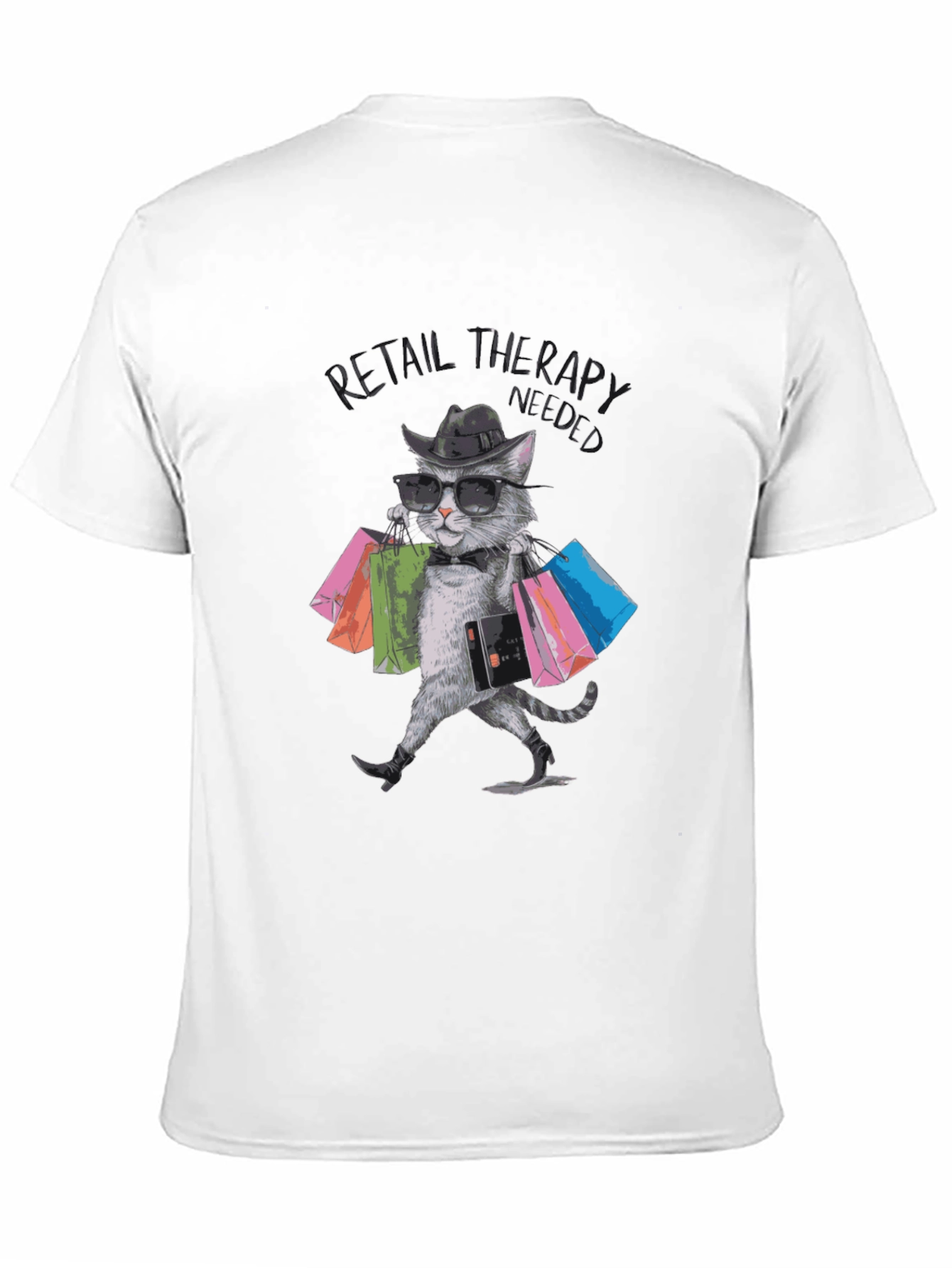 Retail Therapy Cat T-Shirt