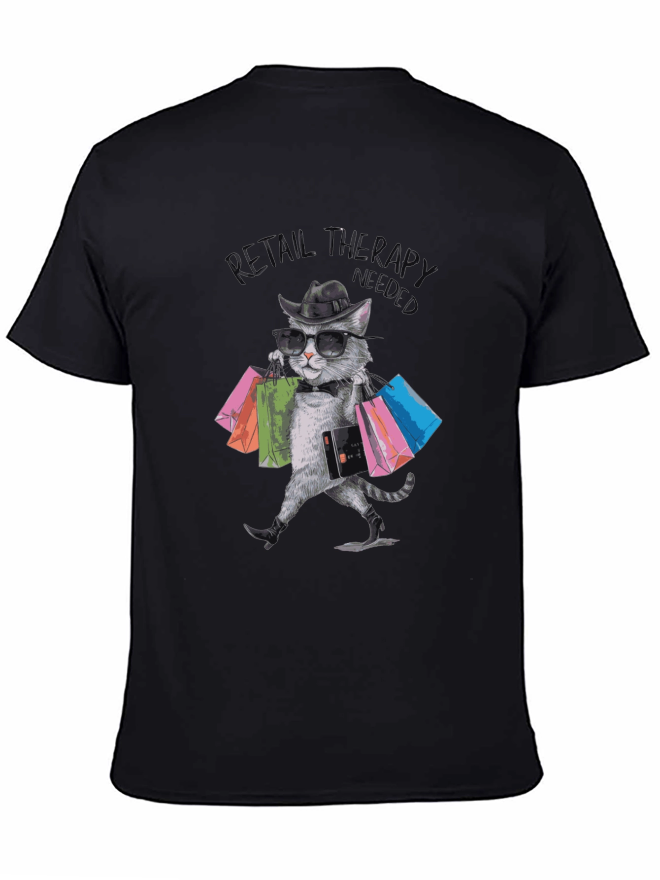 Retail Therapy Cat T-Shirt