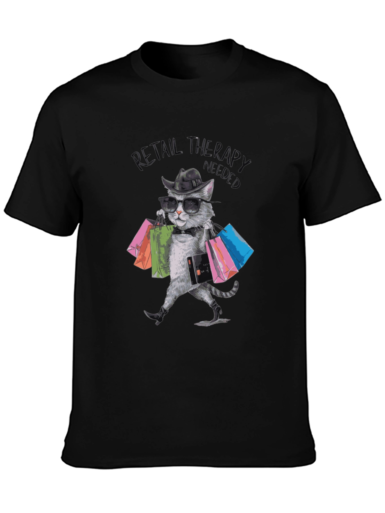 Retail Therapy Cat T-Shirt