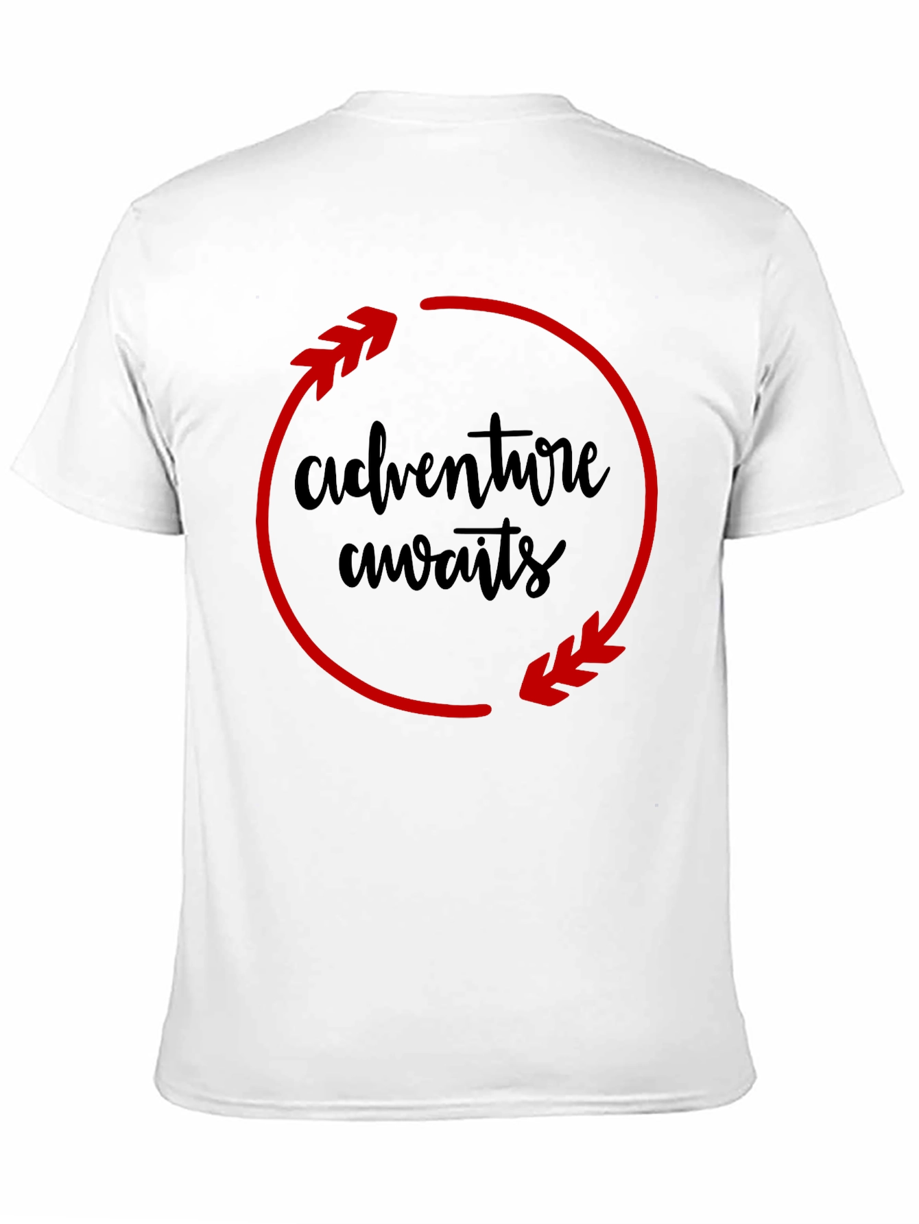 Adventure Awaits Black Graphic Tee