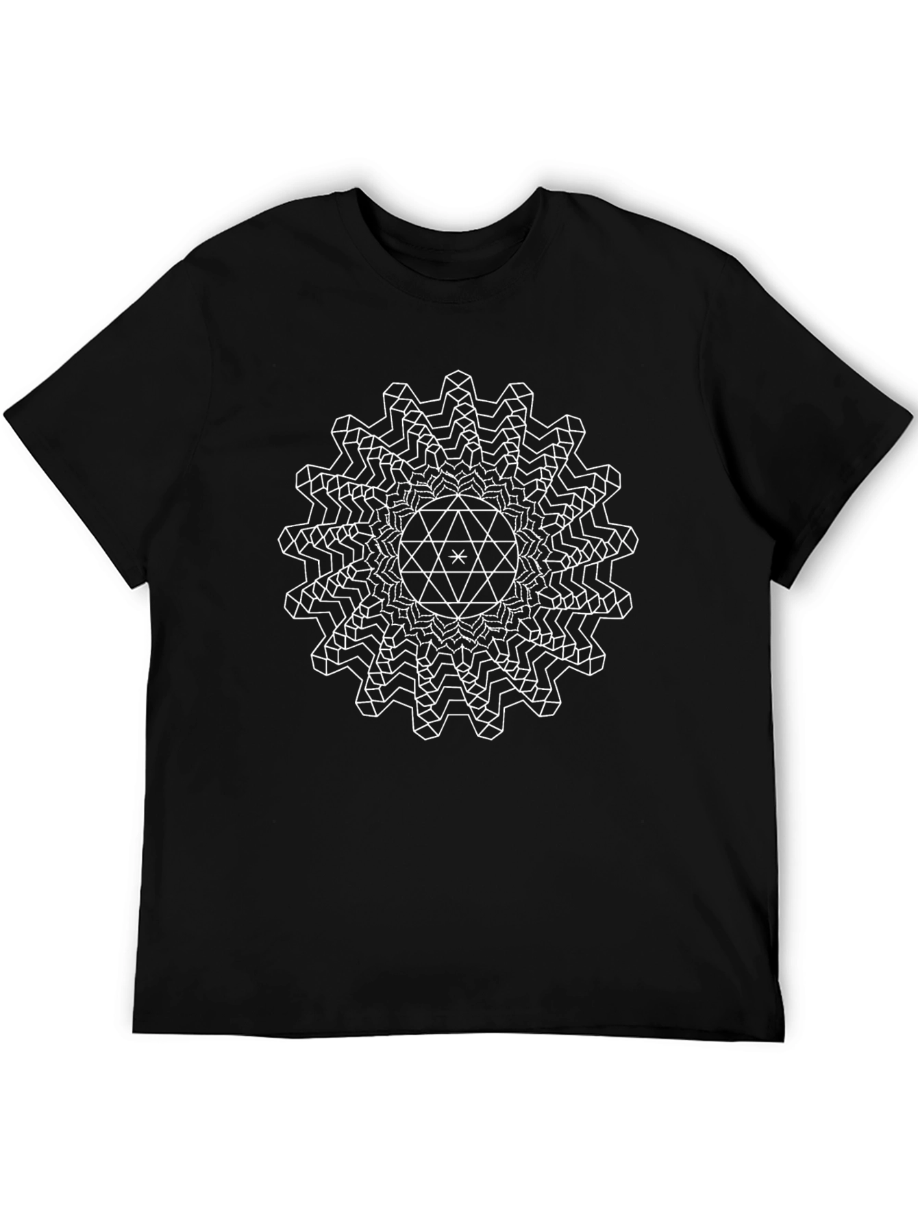 Geometric Mandala Graphic Tee - Stylish Comfort