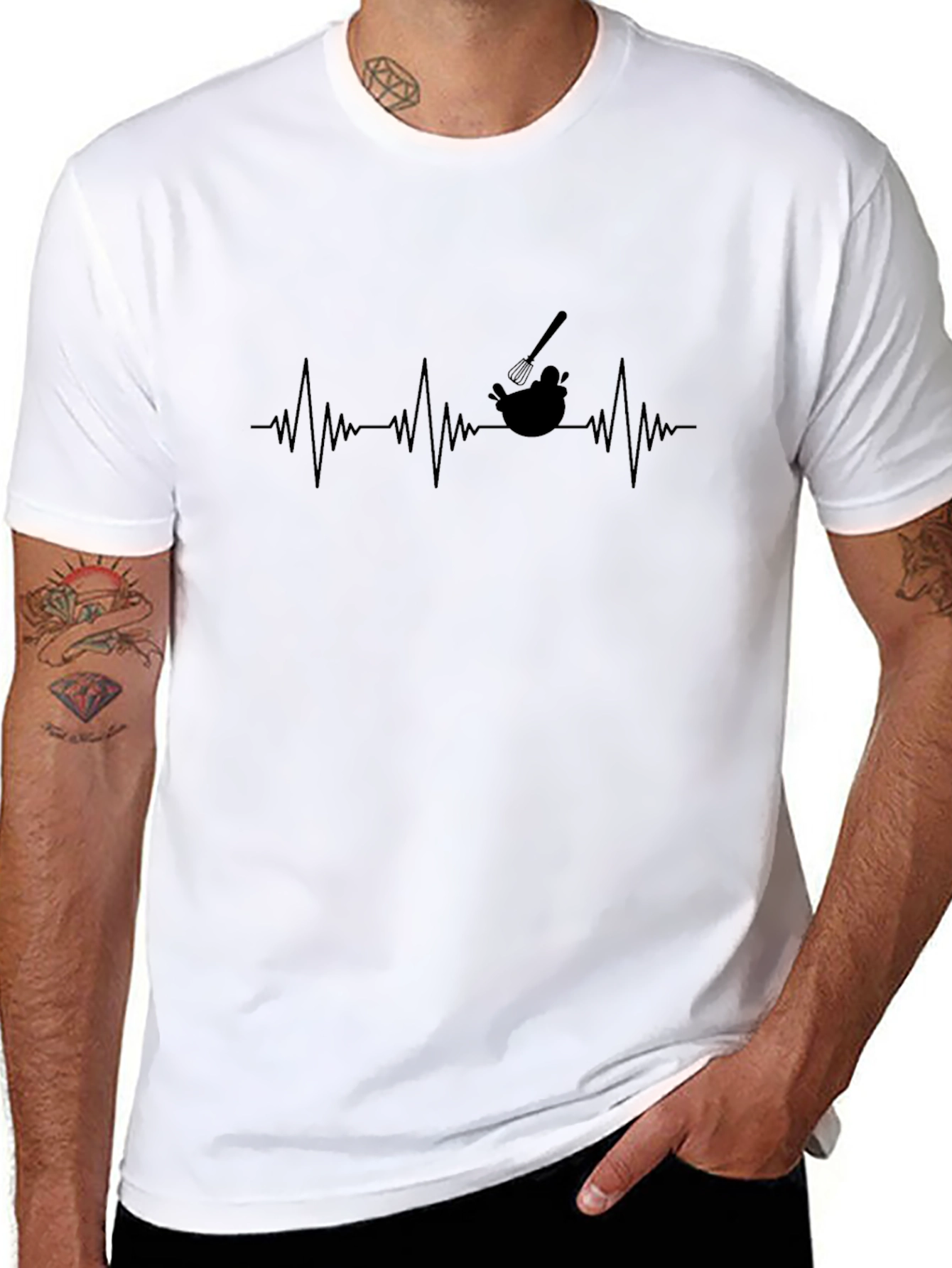 Chefs Heartbeat T-Shirt - Culinary Passion