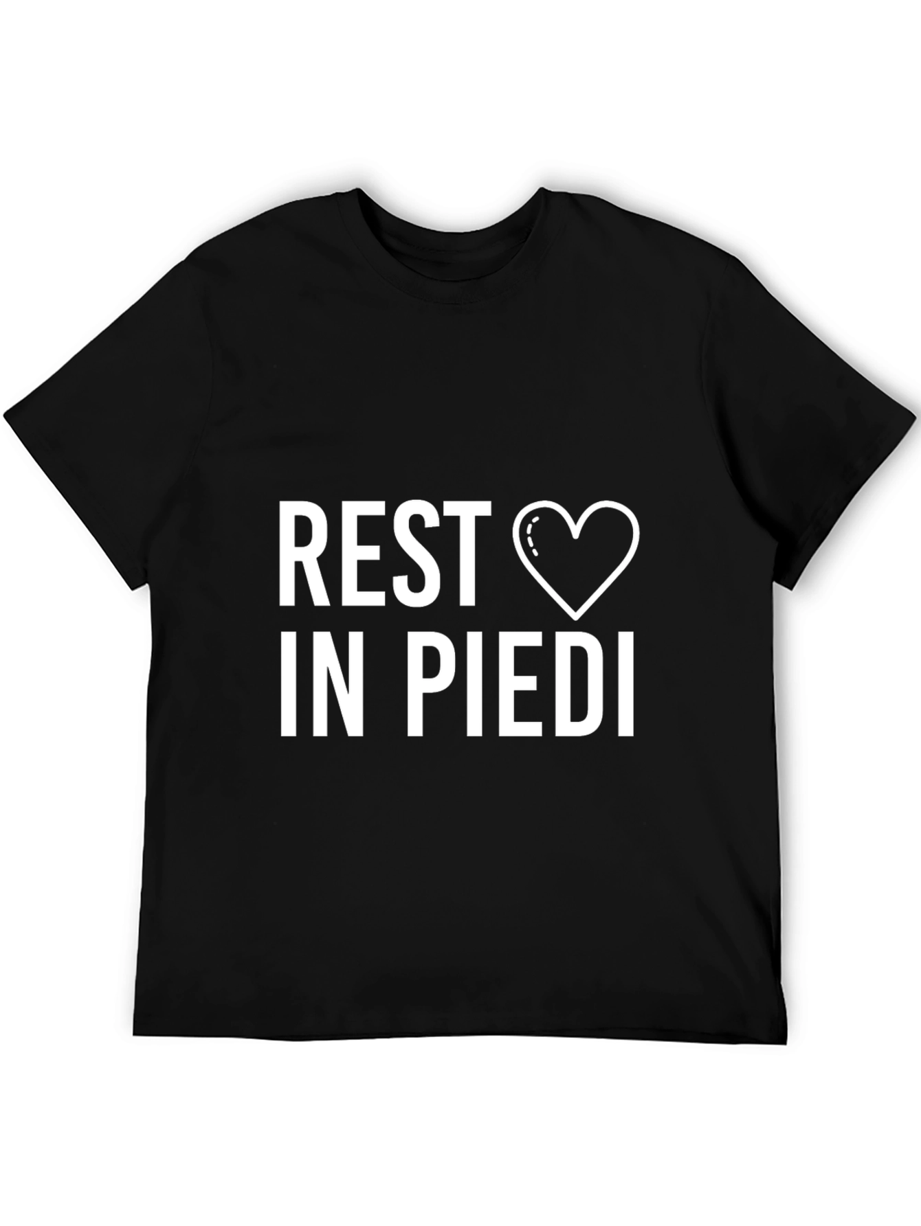 Rest In Piedi Heart Graphic T-Shirt