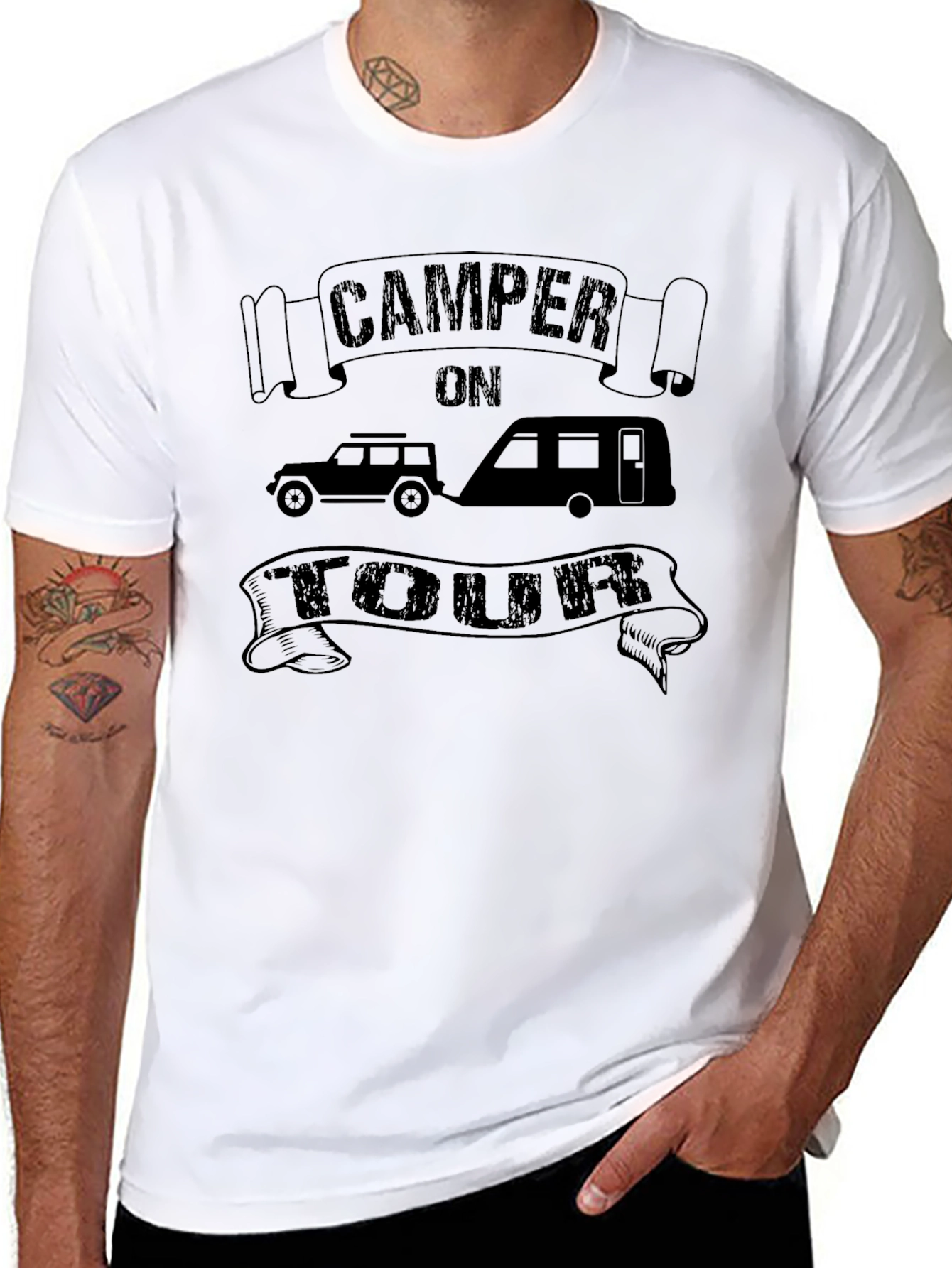 Camper on Tour T-Shirt | Vacation Ready