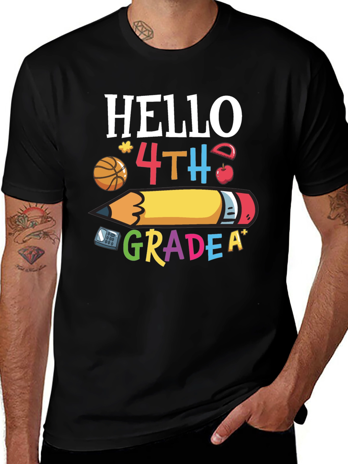 Hello 4th Grade T-Shirt - Back to School