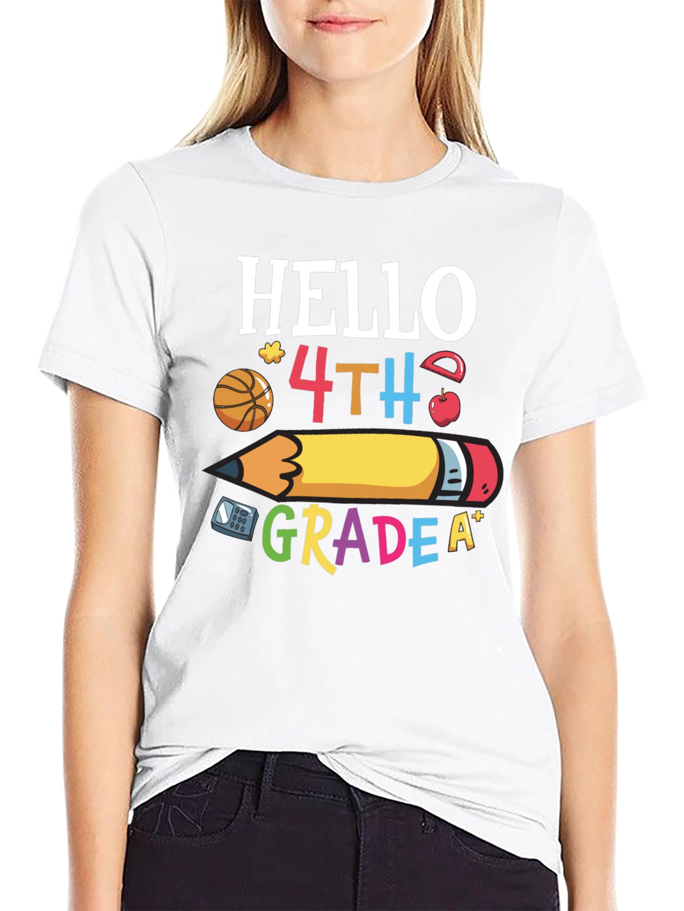 Hello 4th Grade T-Shirt - Back to School