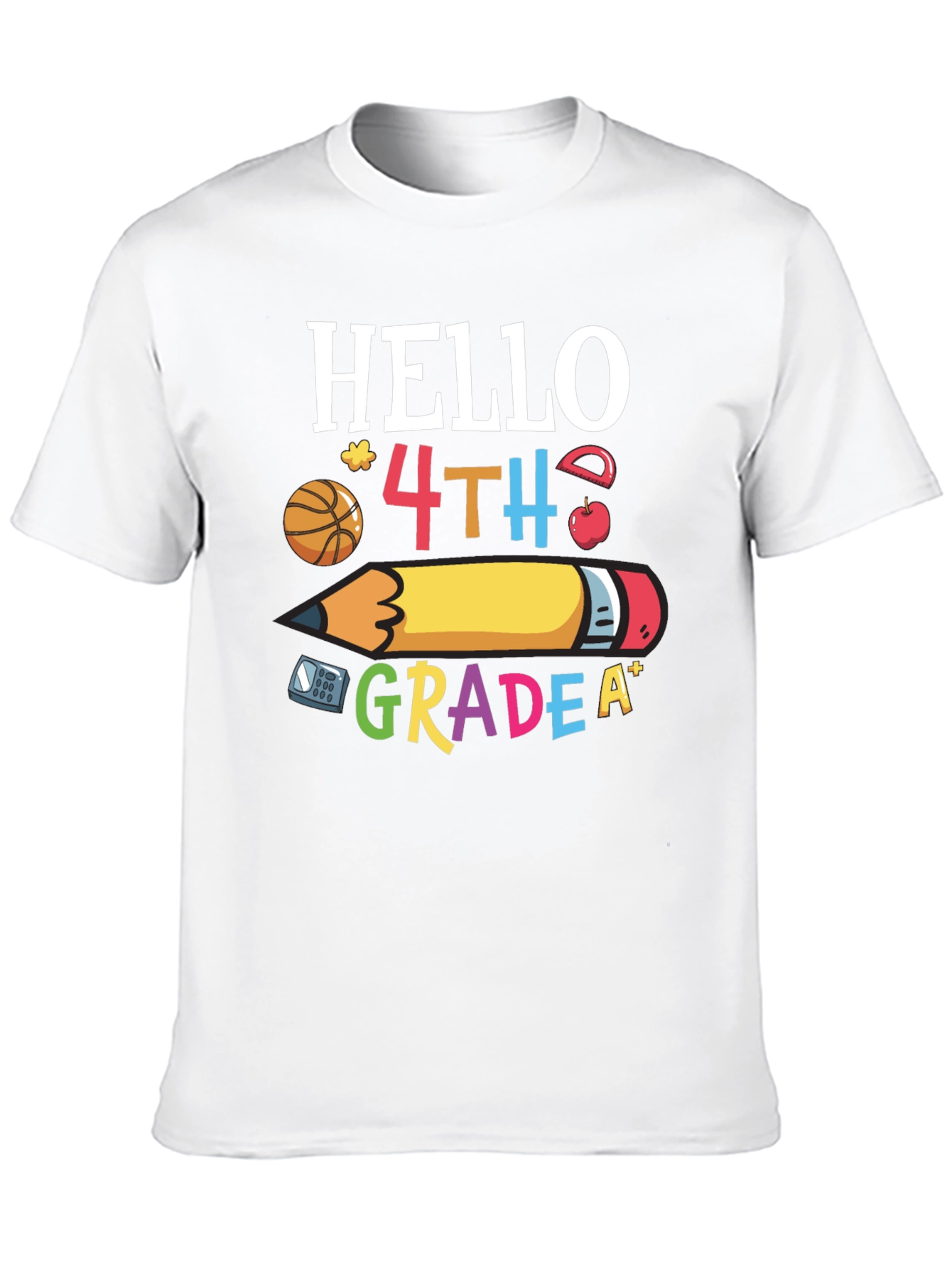 Hello 4th Grade T-Shirt - Back to School