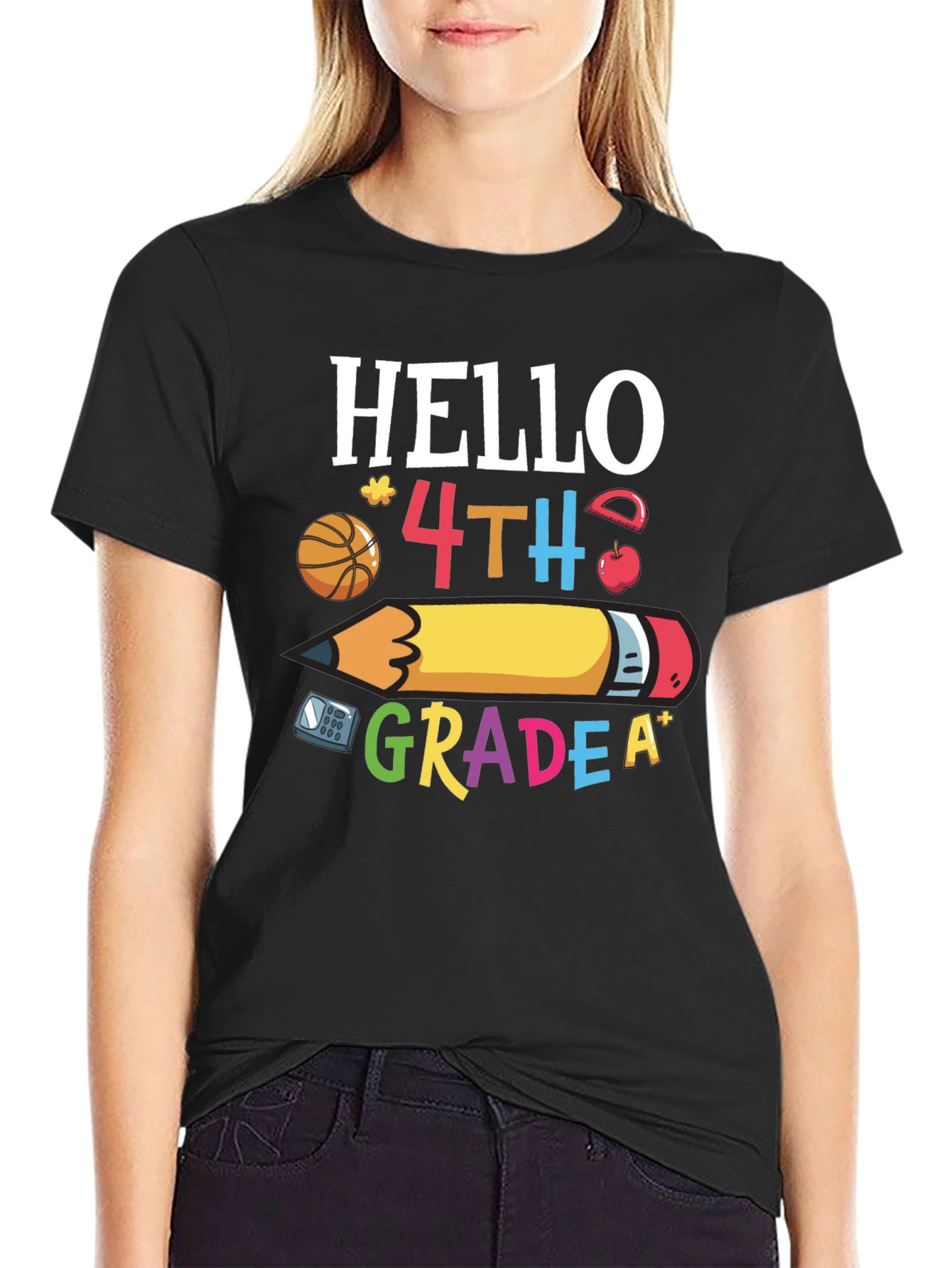 Hello 4th Grade T-Shirt - Back to School
