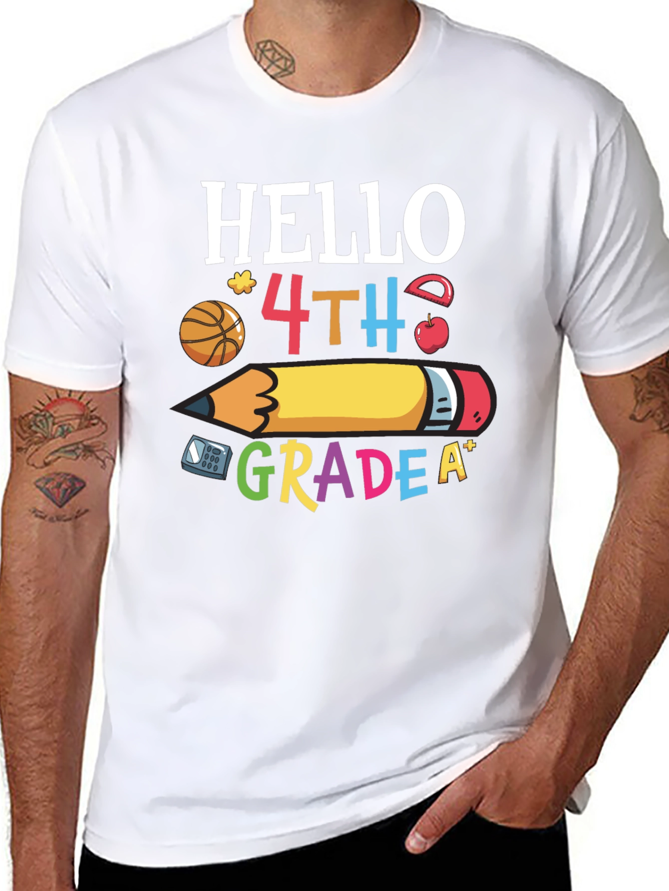 Hello 4th Grade T-Shirt - Back to School