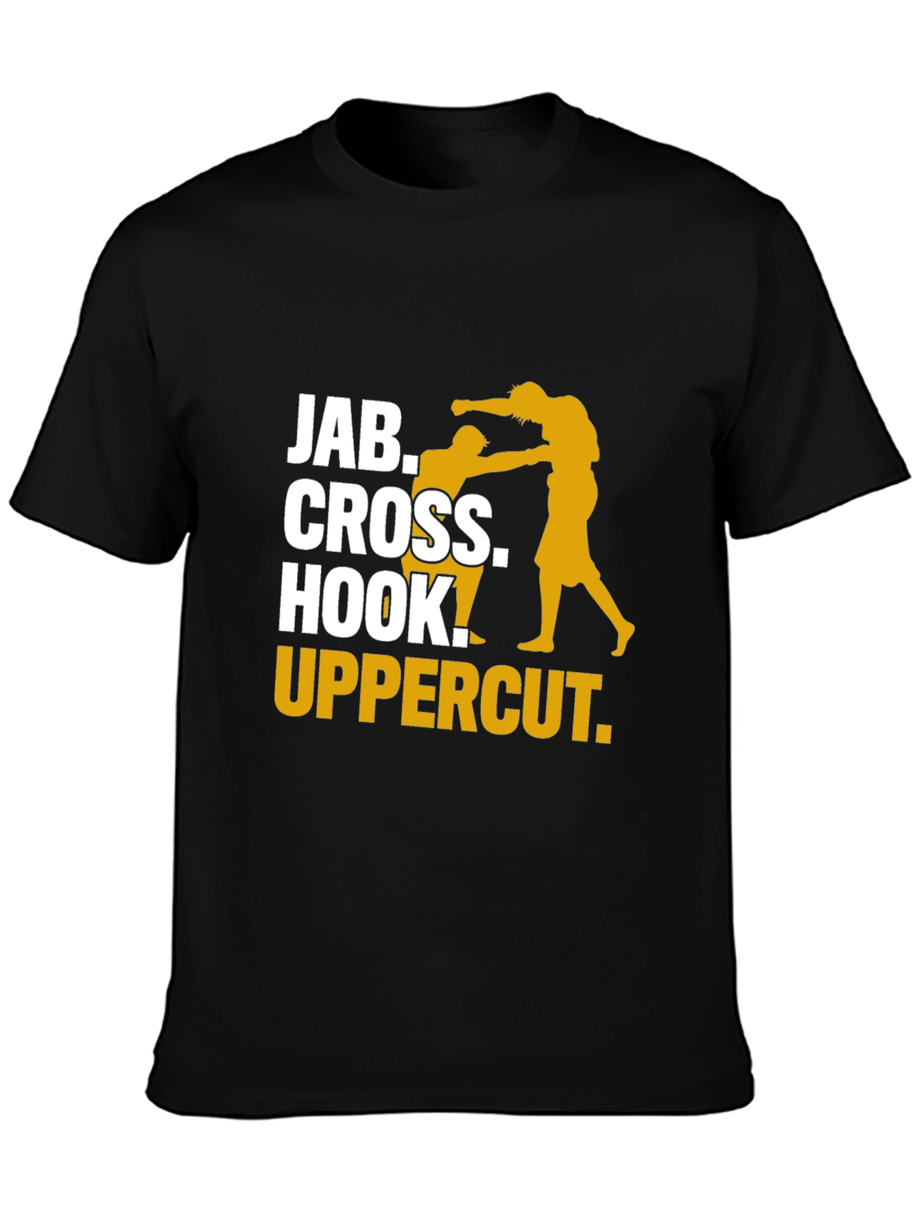Boxing Moves Graphic Tee - Jab Cross Hook Uppercut