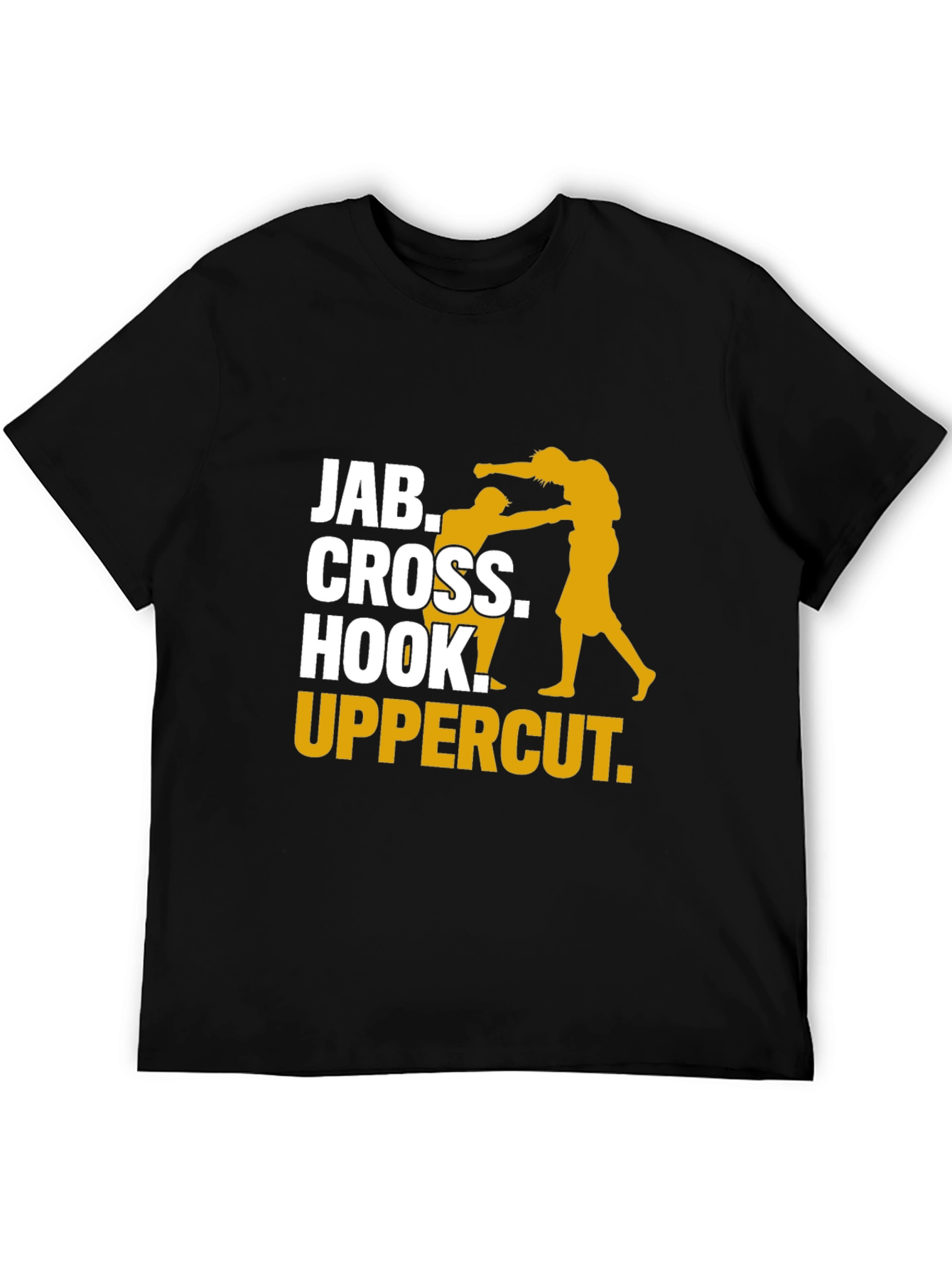 Boxing Moves Graphic Tee - Jab Cross Hook Uppercut