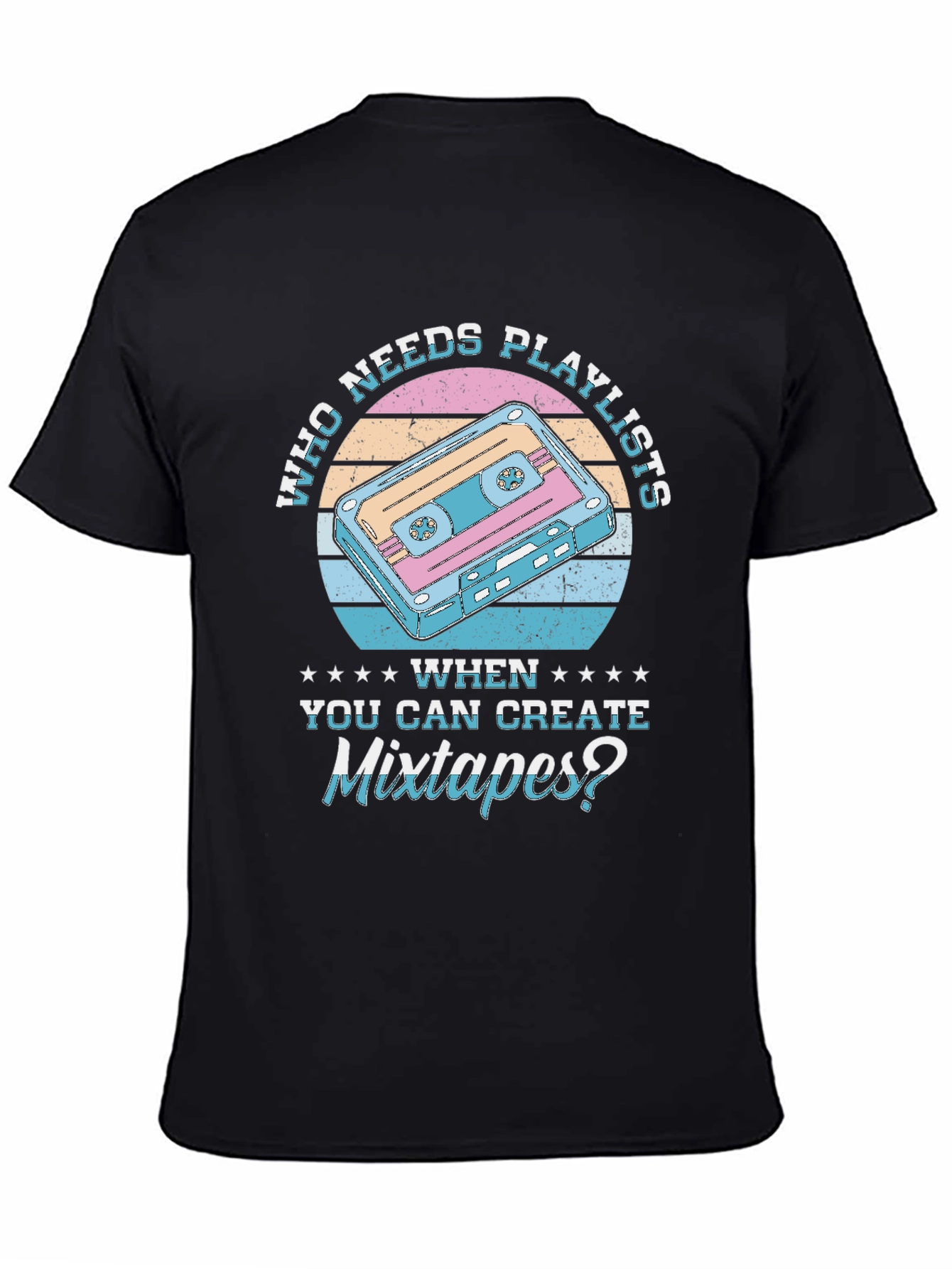 Mixtape Graphic T-Shirt - Retro Music Lover Tee