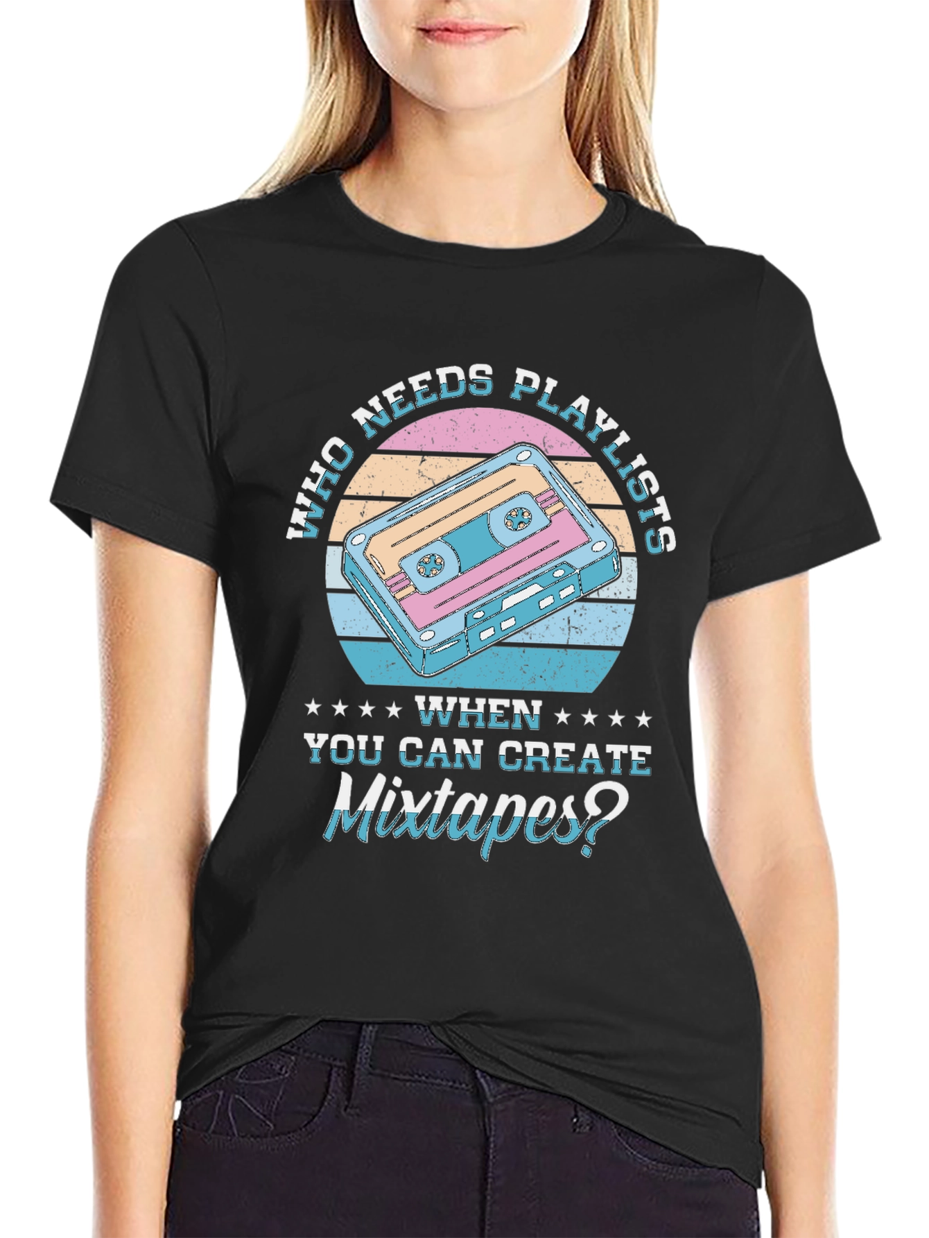 Mixtape Graphic T-Shirt - Retro Music Lover Tee