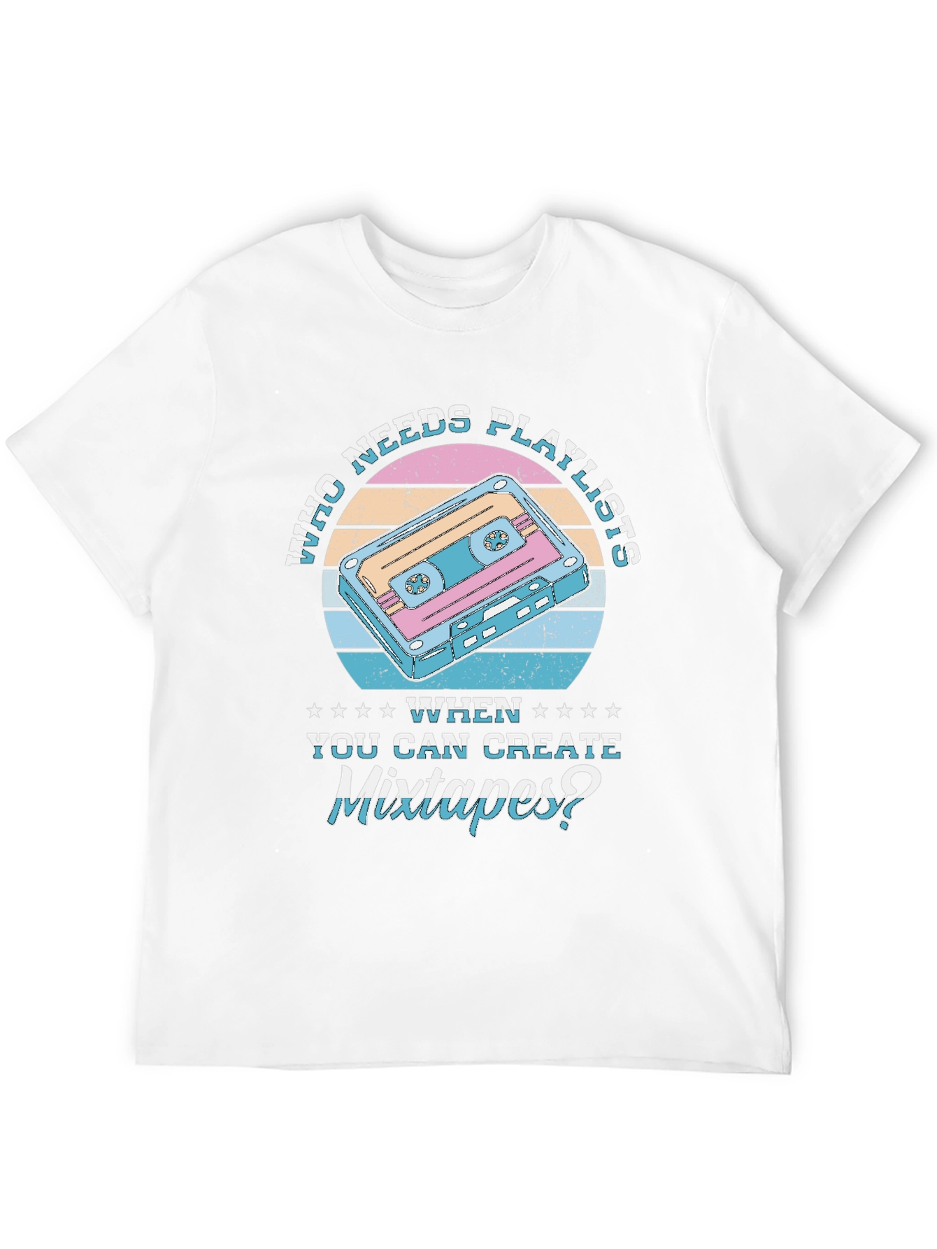 Mixtape Graphic T-Shirt - Retro Music Lover Tee