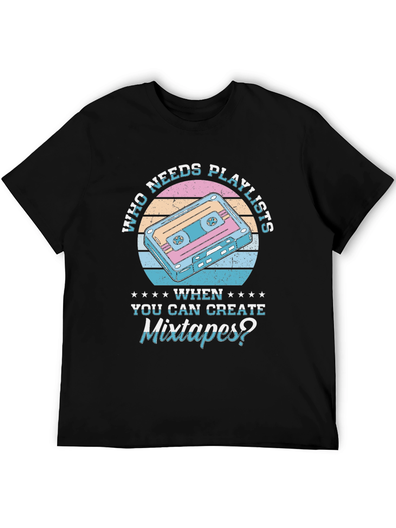 Mixtape Graphic T-Shirt - Retro Music Lover Tee