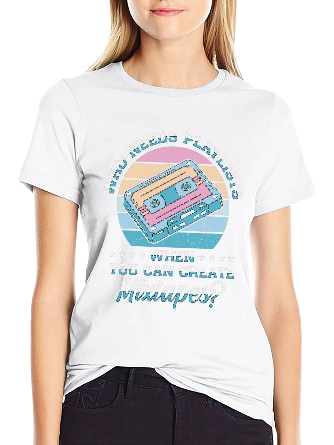 Mixtape Graphic T-Shirt - Retro Music Lover Tee