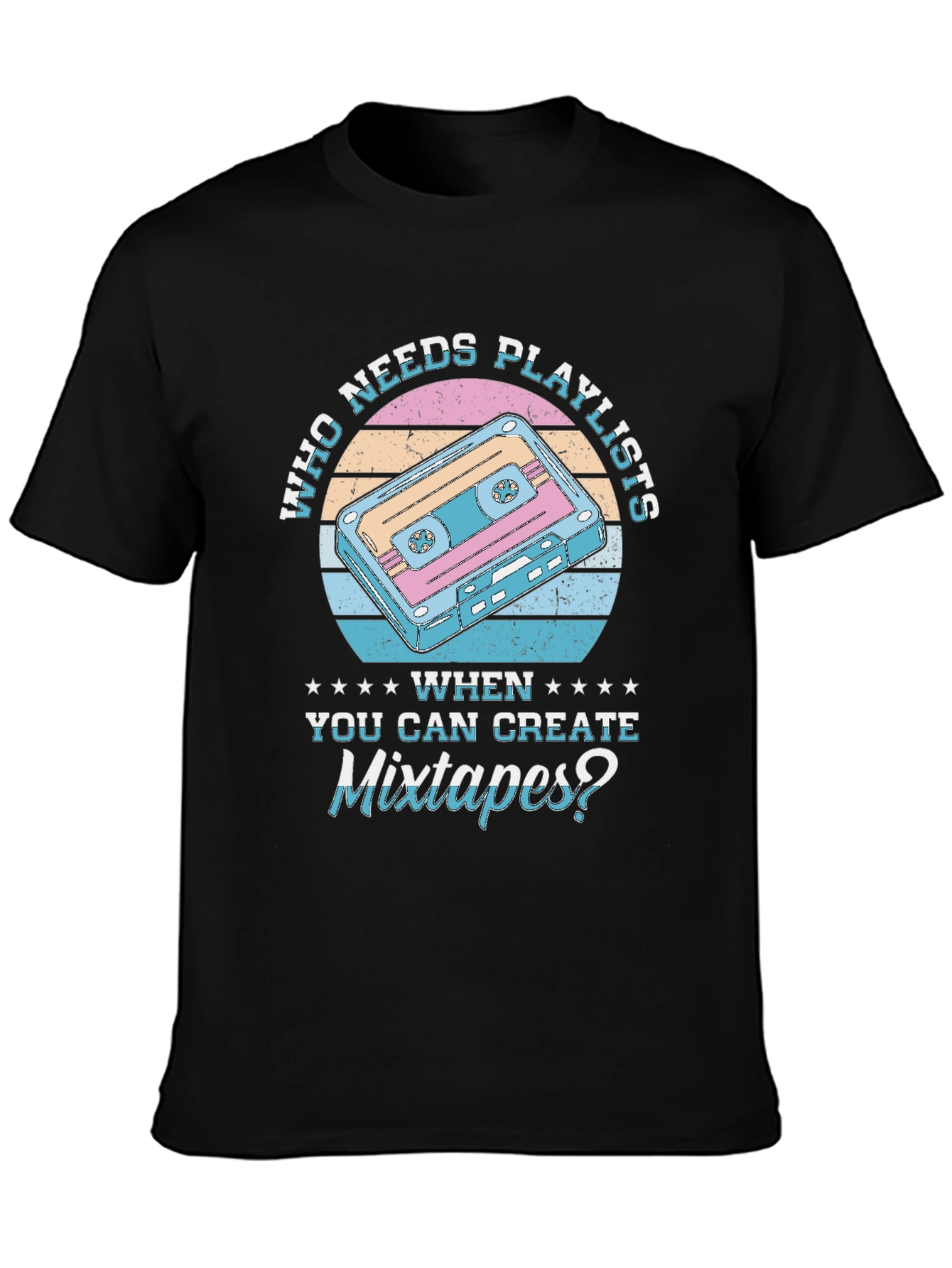 Mixtape Graphic T-Shirt - Retro Music Lover Tee