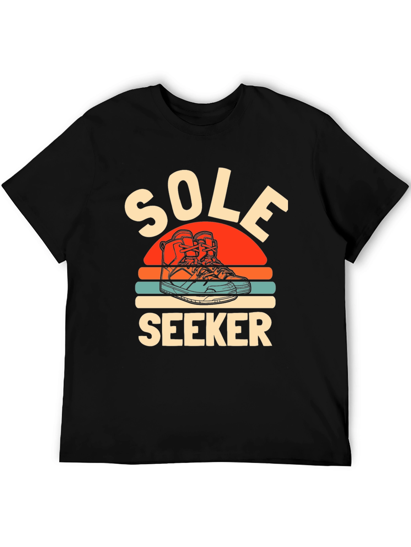 Sole Seeker Graphic Tee - Black Cotton Blend