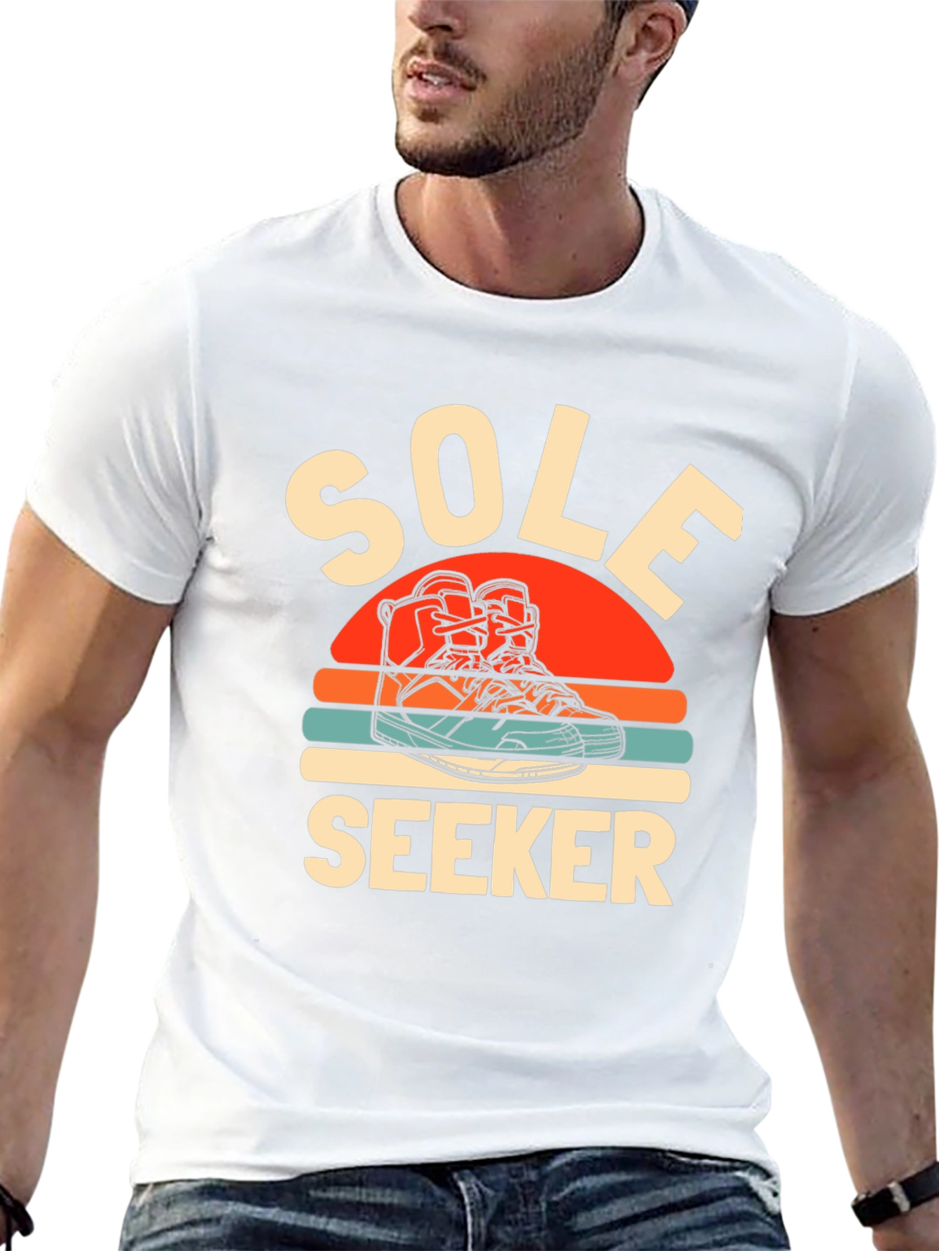 Sole Seeker Graphic Tee - Black Cotton Blend