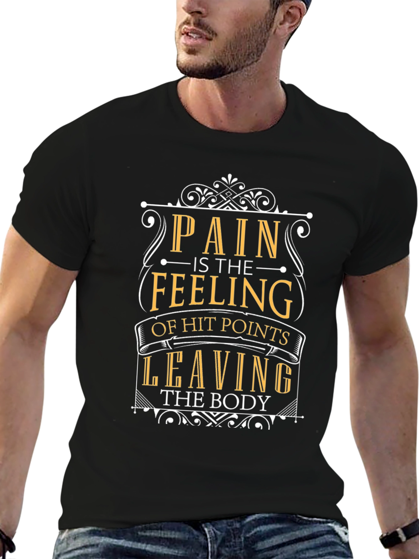 Pain is Feeling of Hit Points Leaving Body T-Shirt