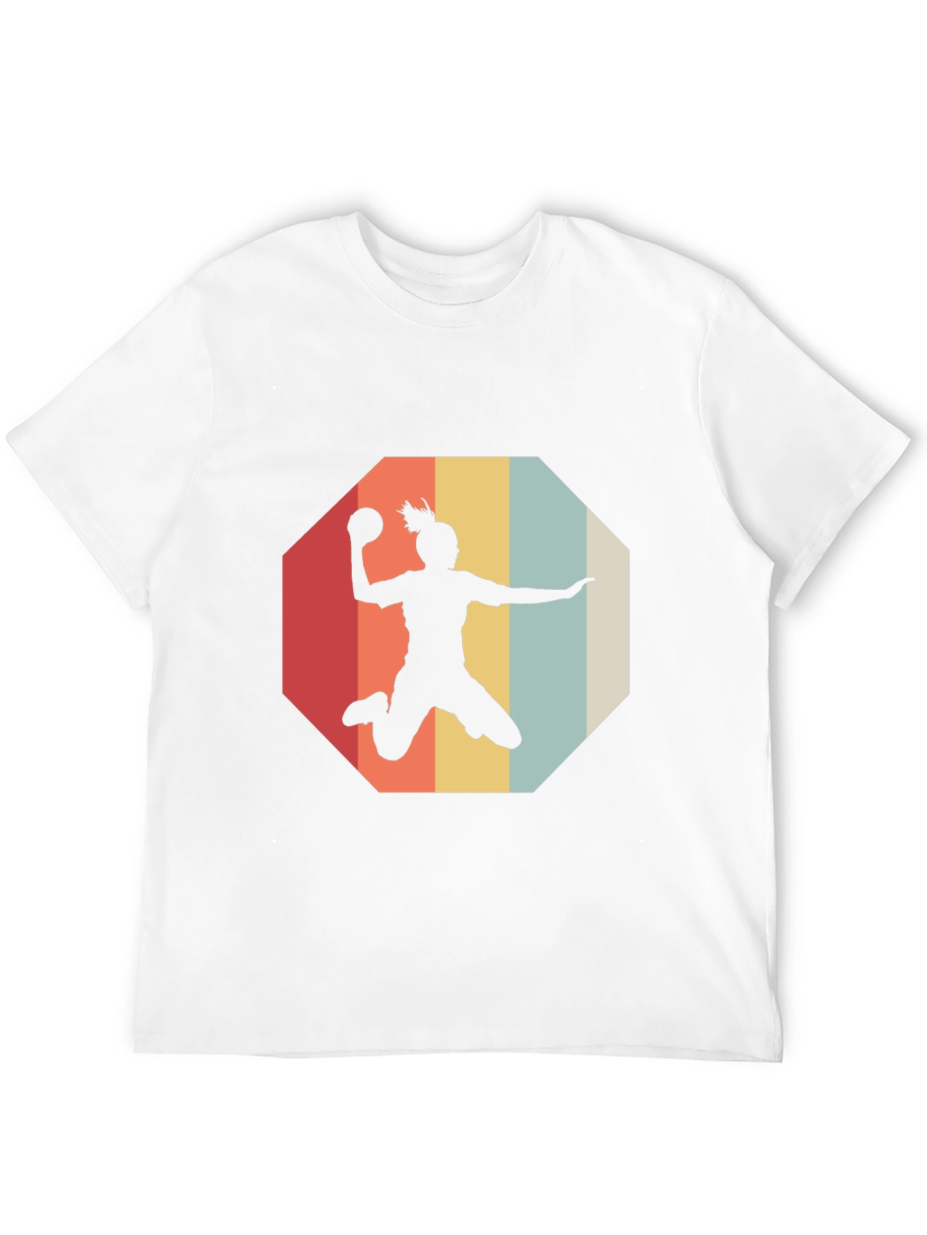 Retro Handball Player Graphic Tee