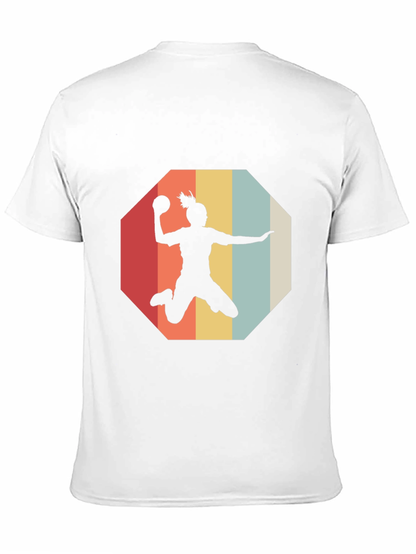 Retro Handball Player Graphic Tee