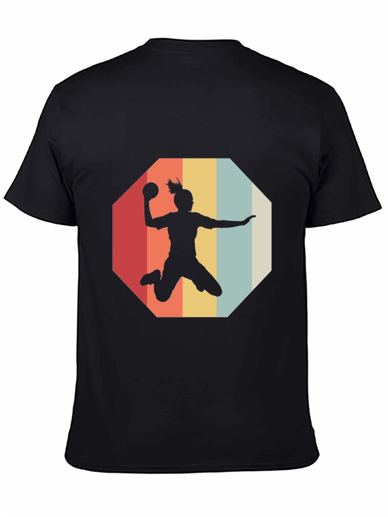 Retro Handball Player Graphic Tee
