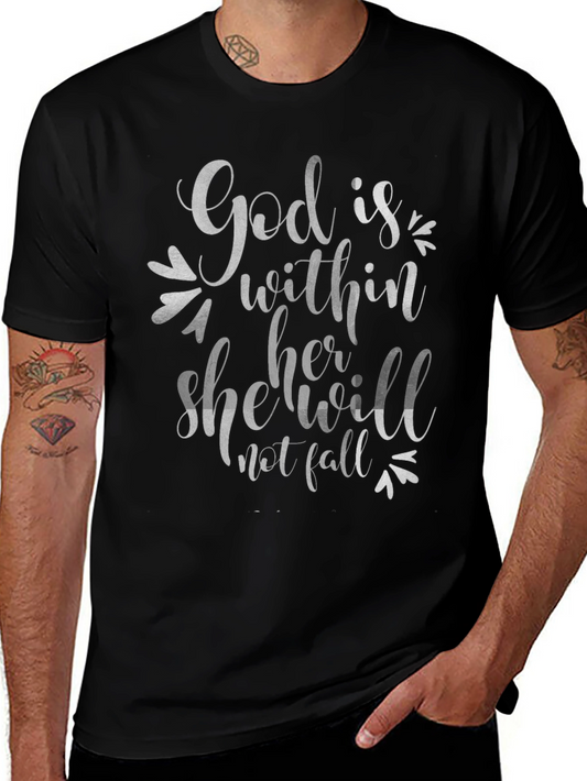 God is Within Her T-Shirt - Faith Inspired Tee