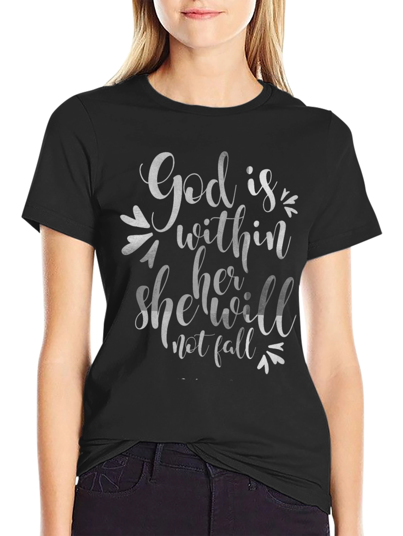 God is Within Her T-Shirt - Faith Inspired Tee