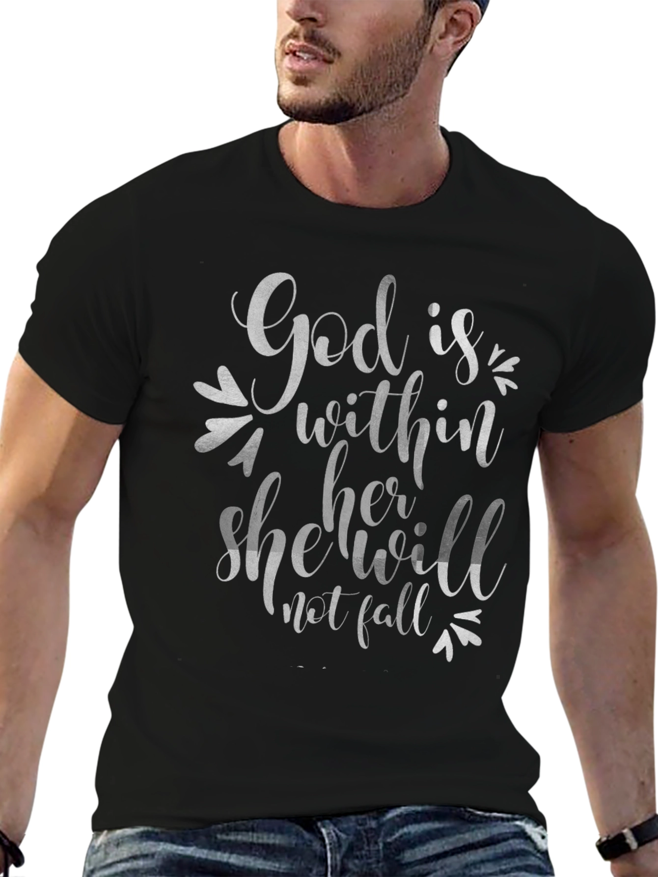 God is Within Her T-Shirt - Faith Inspired Tee