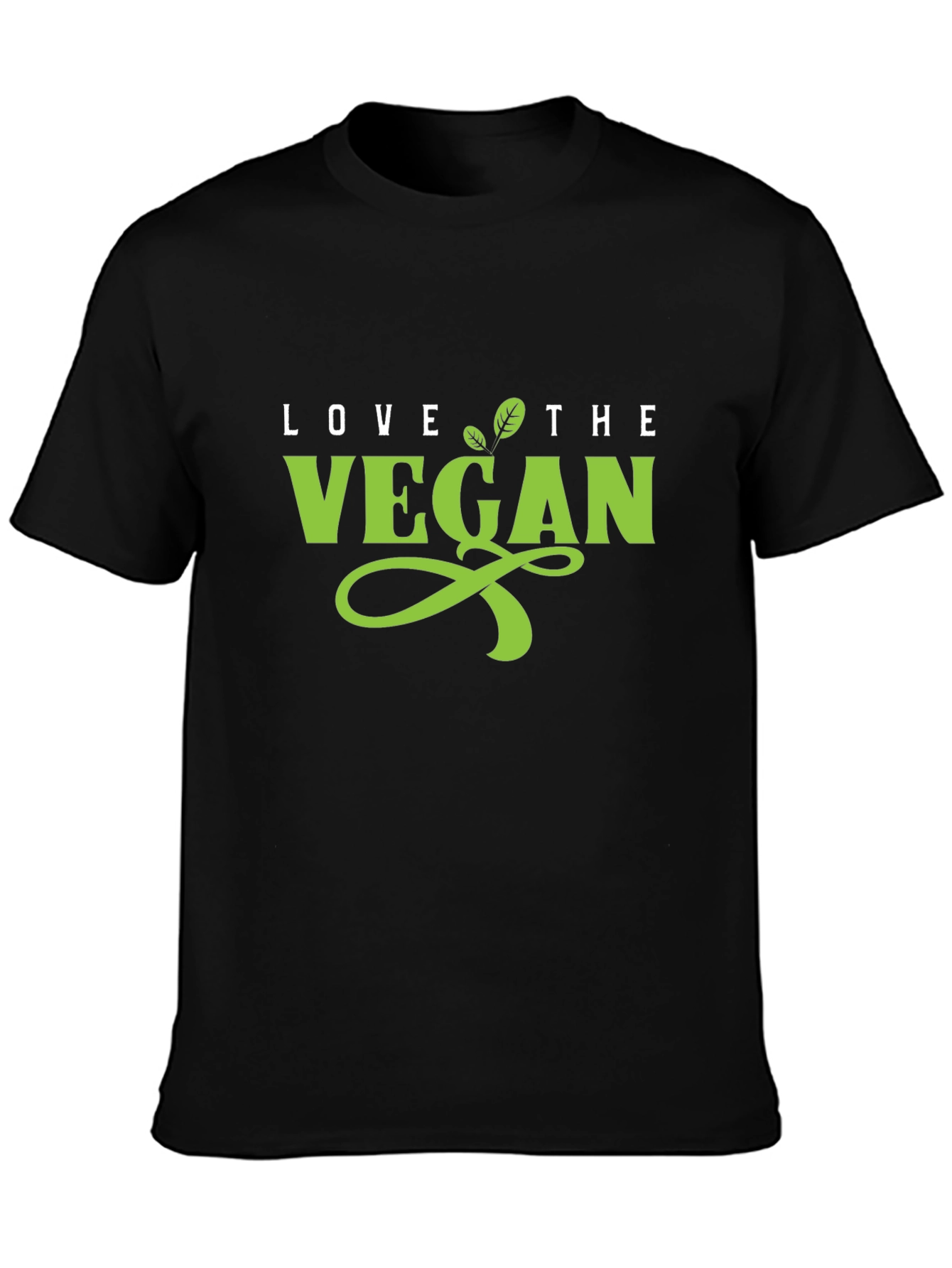 Love the Vegan Black Tee - Stylish Vegan Apparel