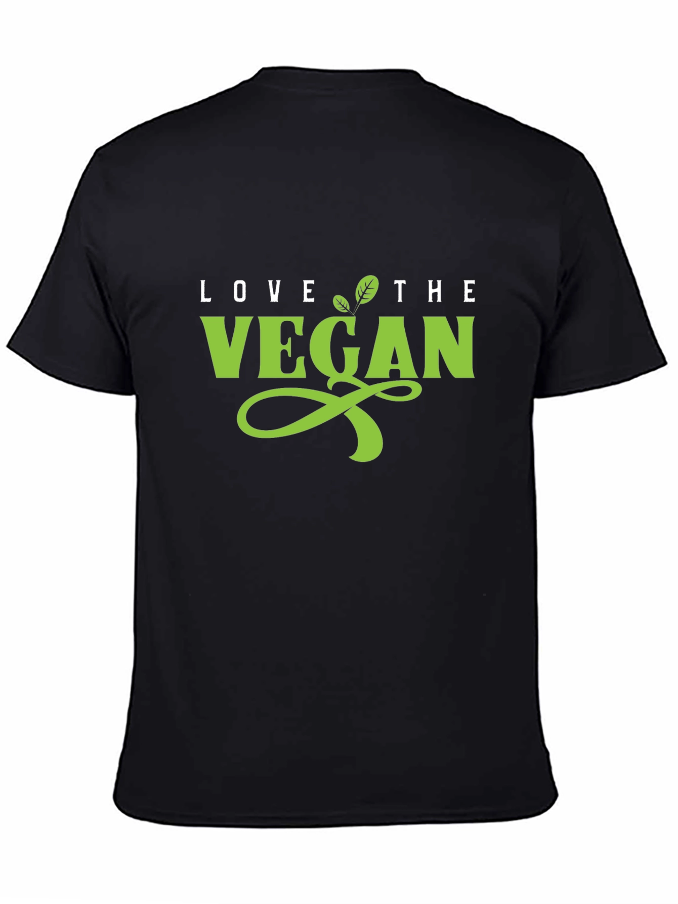 Love the Vegan Black Tee - Stylish Vegan Apparel
