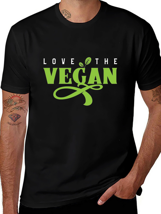 Love the Vegan Black Tee - Stylish Vegan Apparel