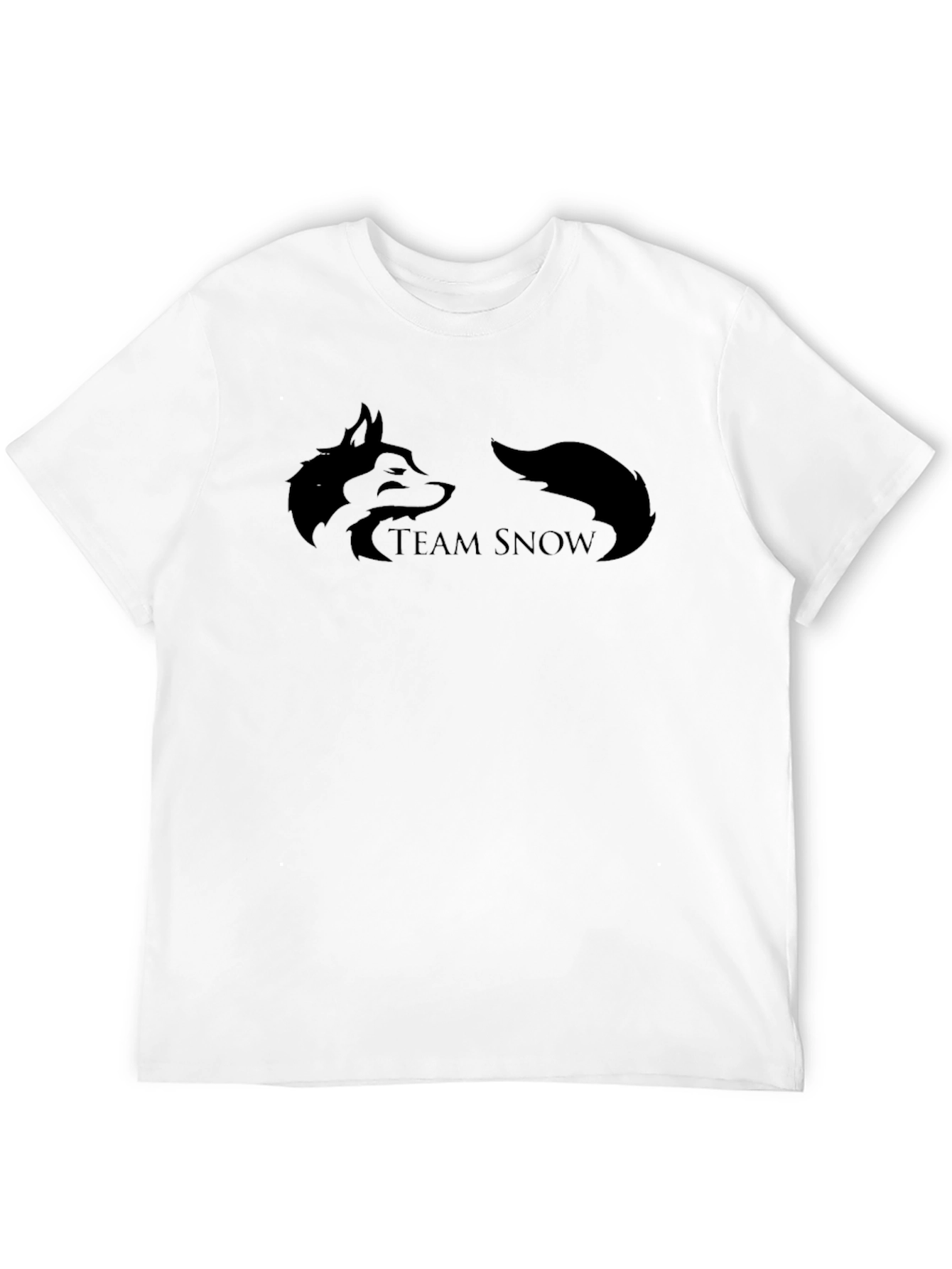 Team Snow T-Shirt - Black Cotton Tee