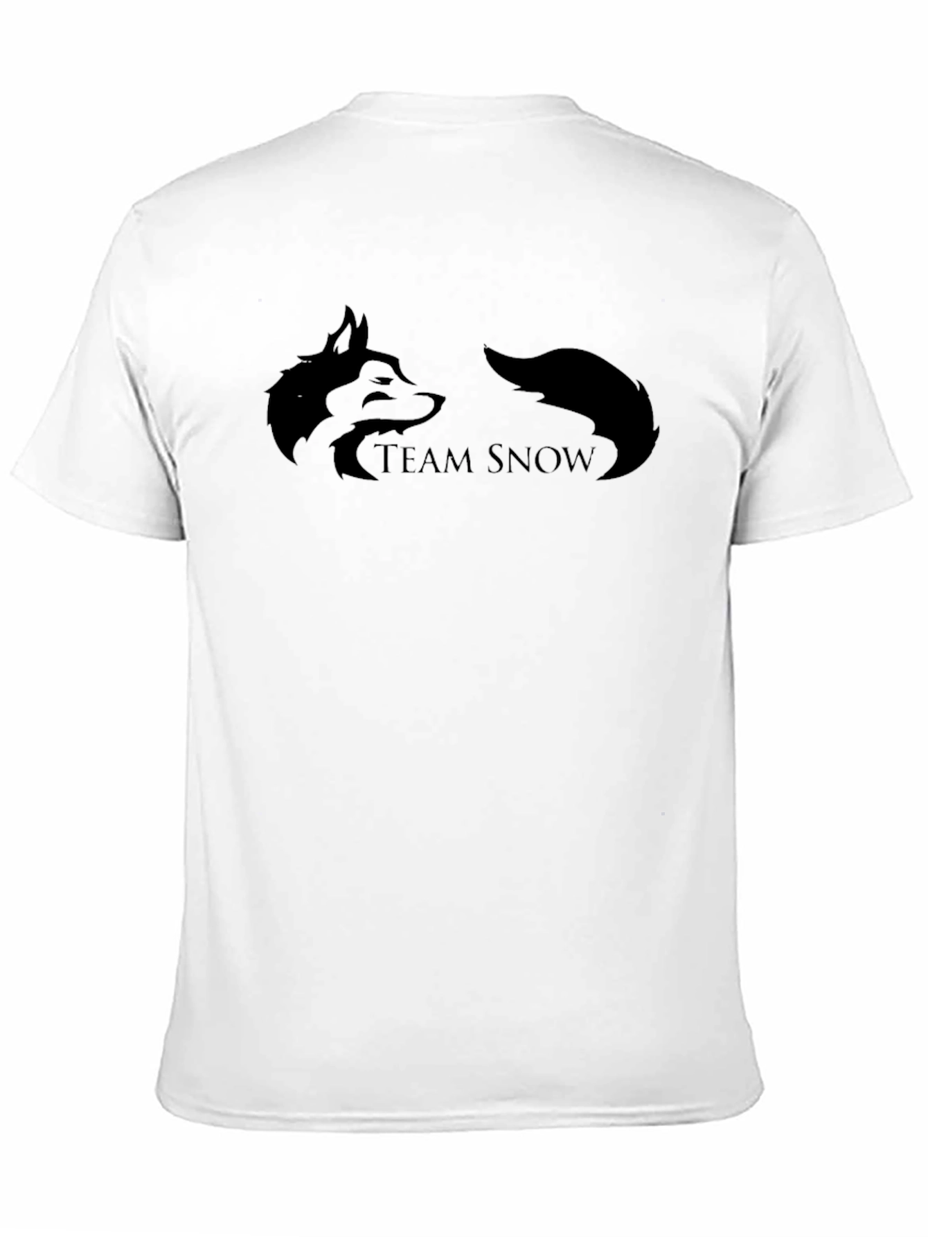 Team Snow T-Shirt - Black Cotton Tee