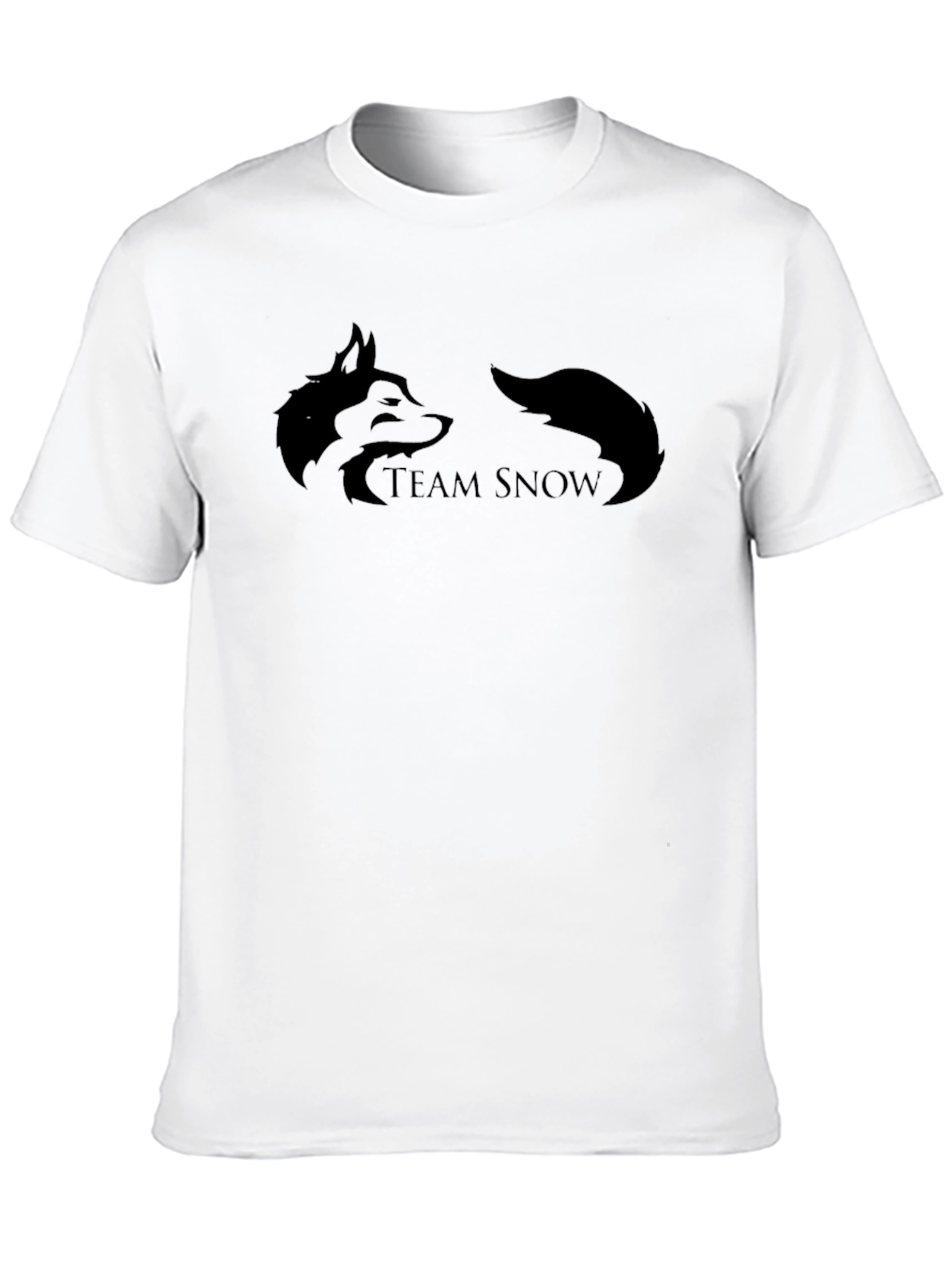 Team Snow T-Shirt - Black Cotton Tee
