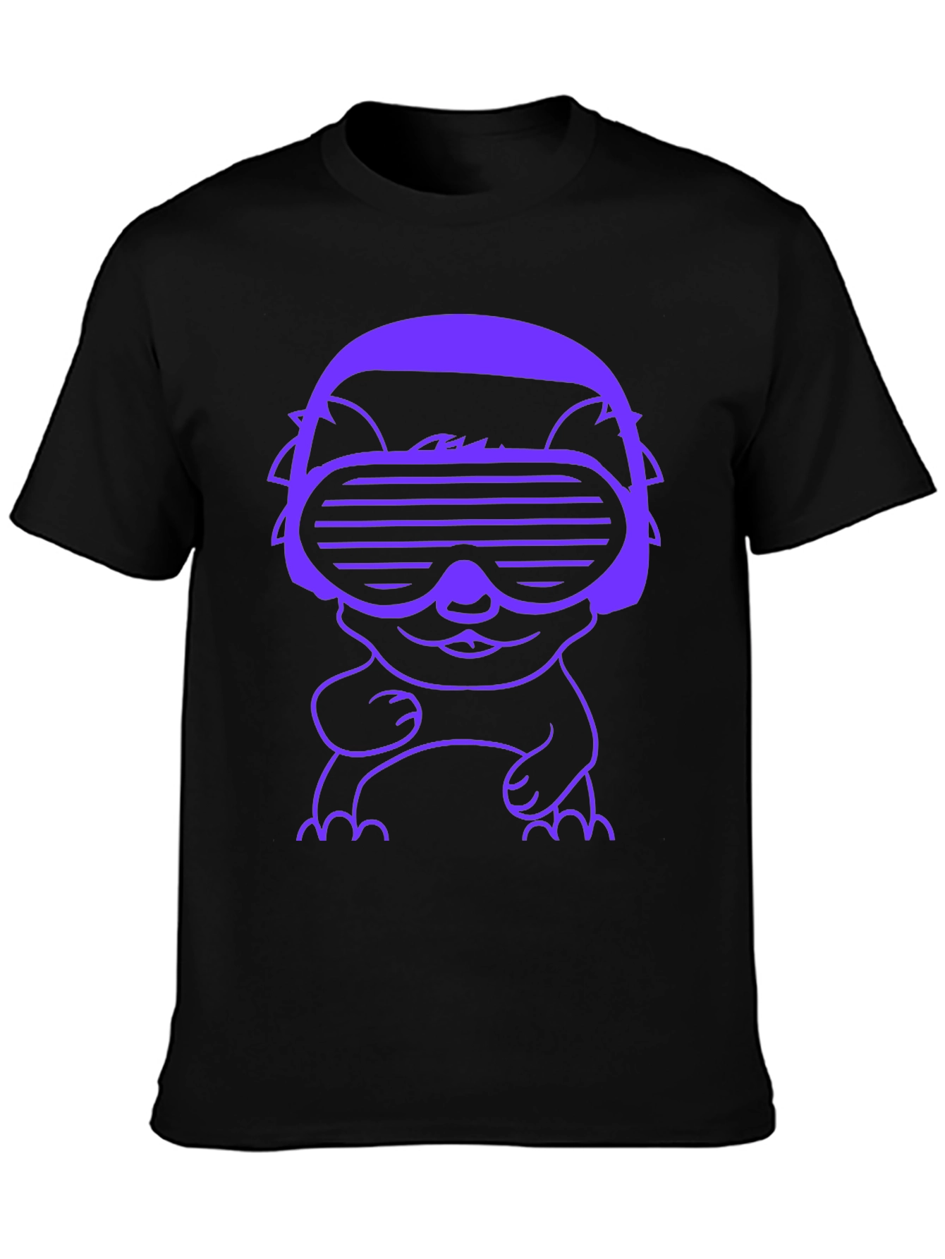 Cyberpunk Cat T-Shirt - Retro Gamer Style