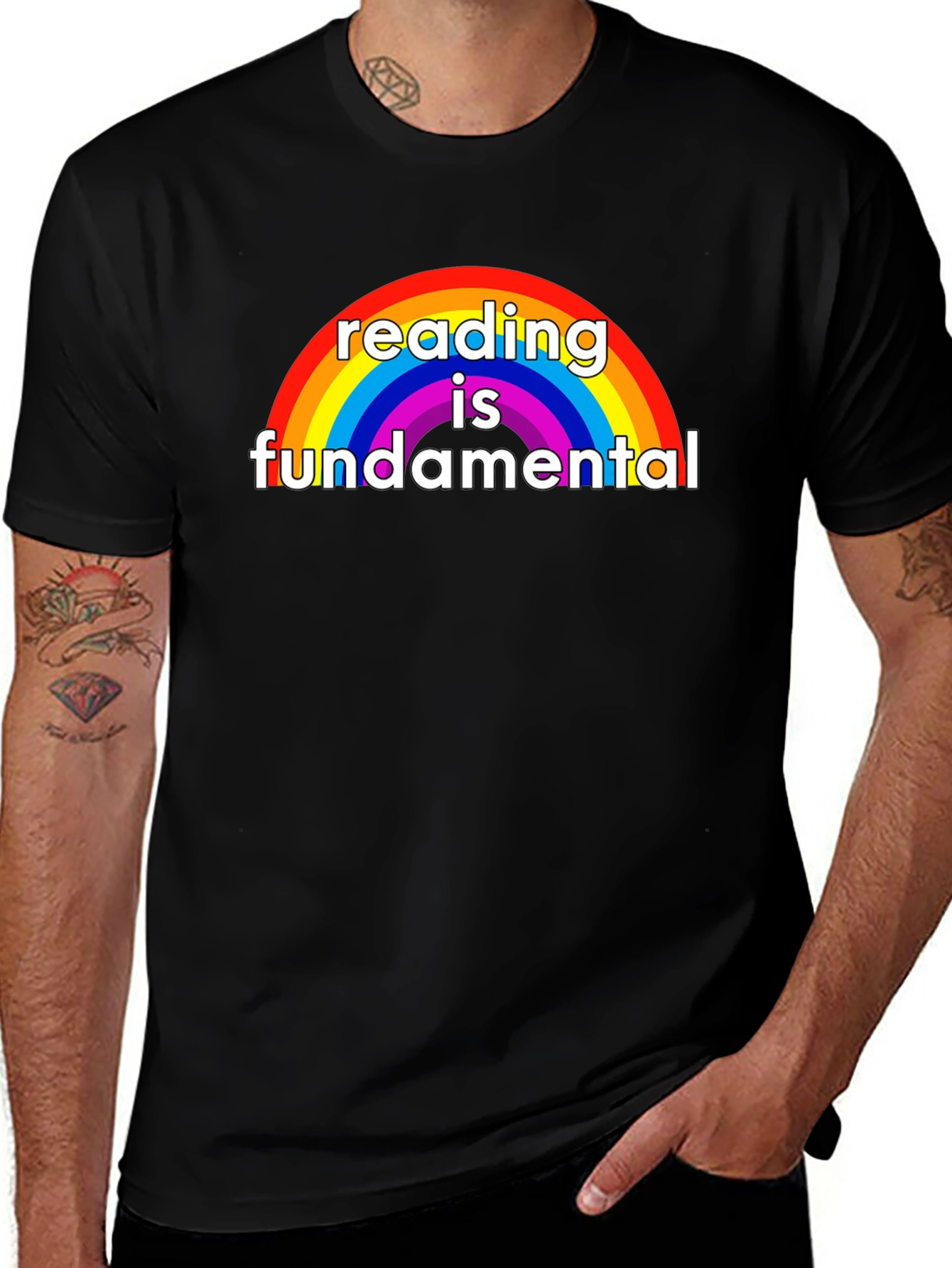 Reading is Fundamental Rainbow Graphic Tee