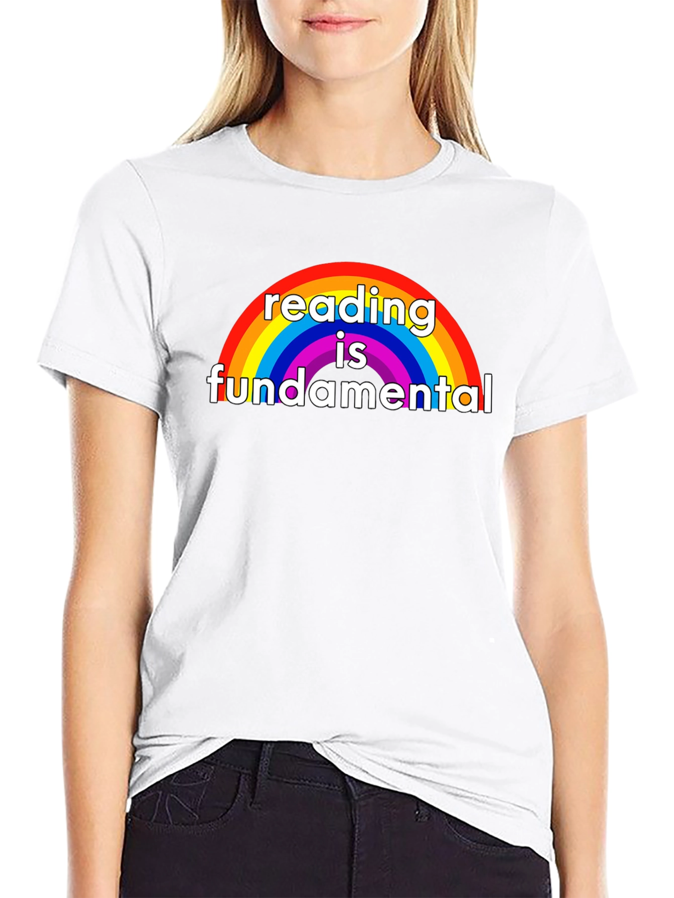 Reading is Fundamental Rainbow Graphic Tee