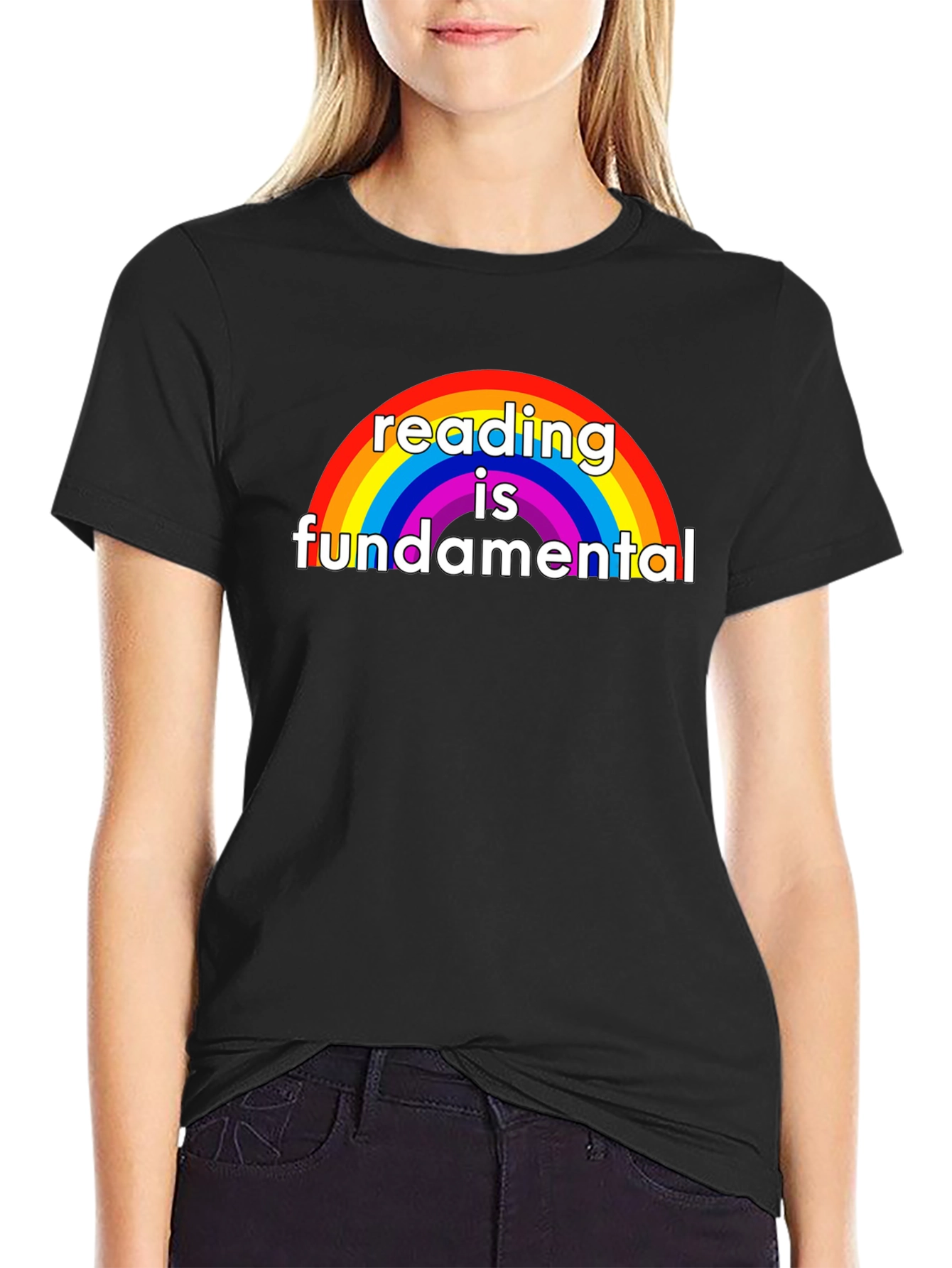 Reading is Fundamental Rainbow Graphic Tee