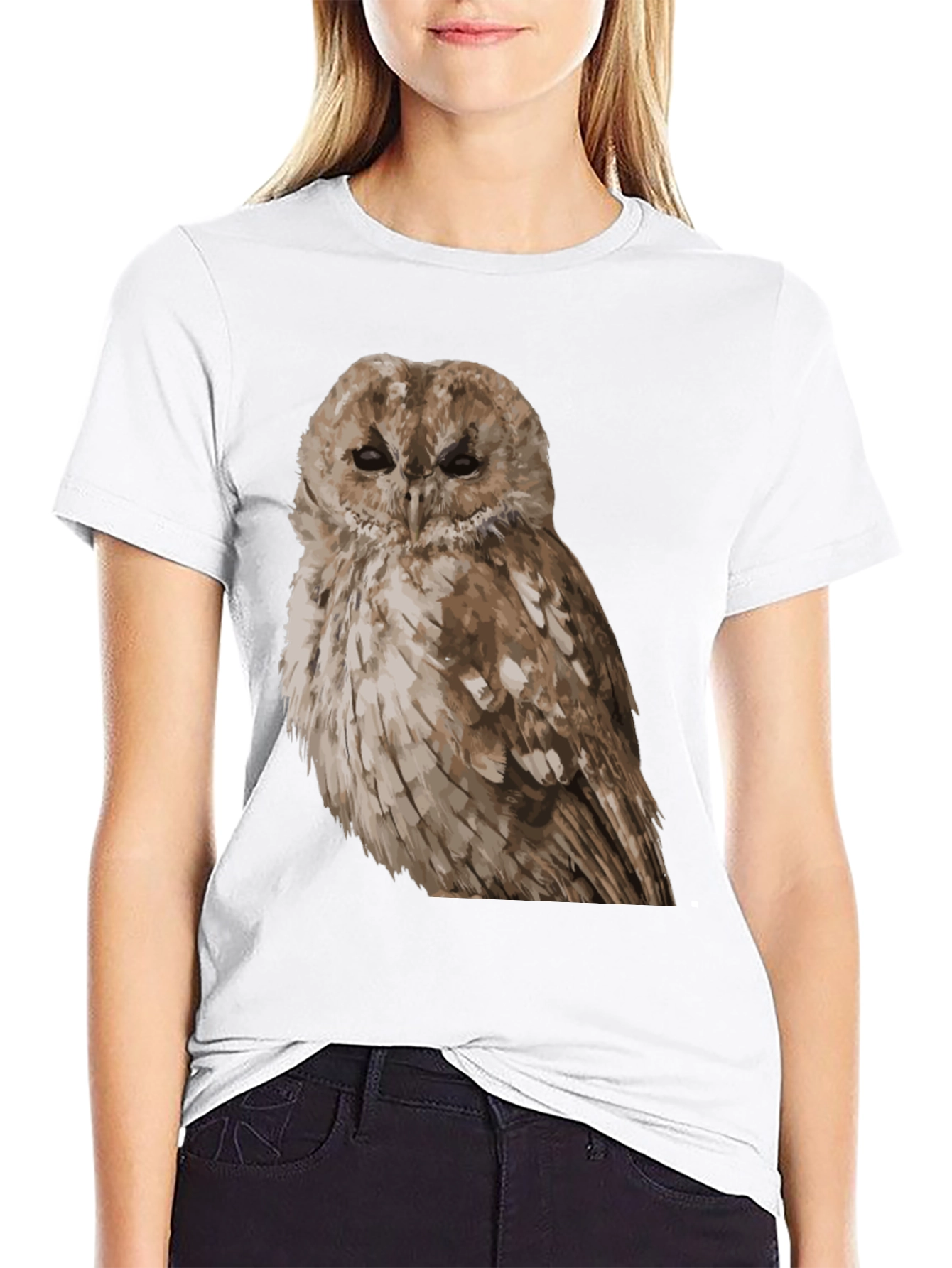 Owl Graphic Print T-Shirt