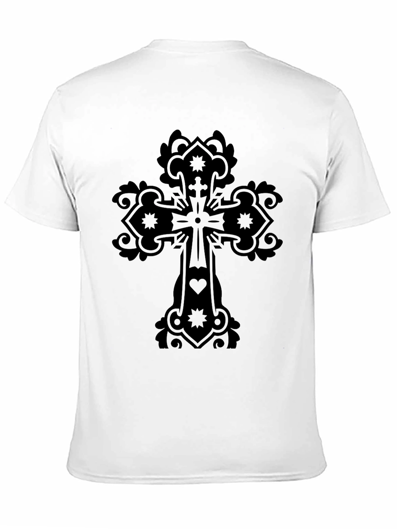 Ornate Cross Graphic T-Shirt