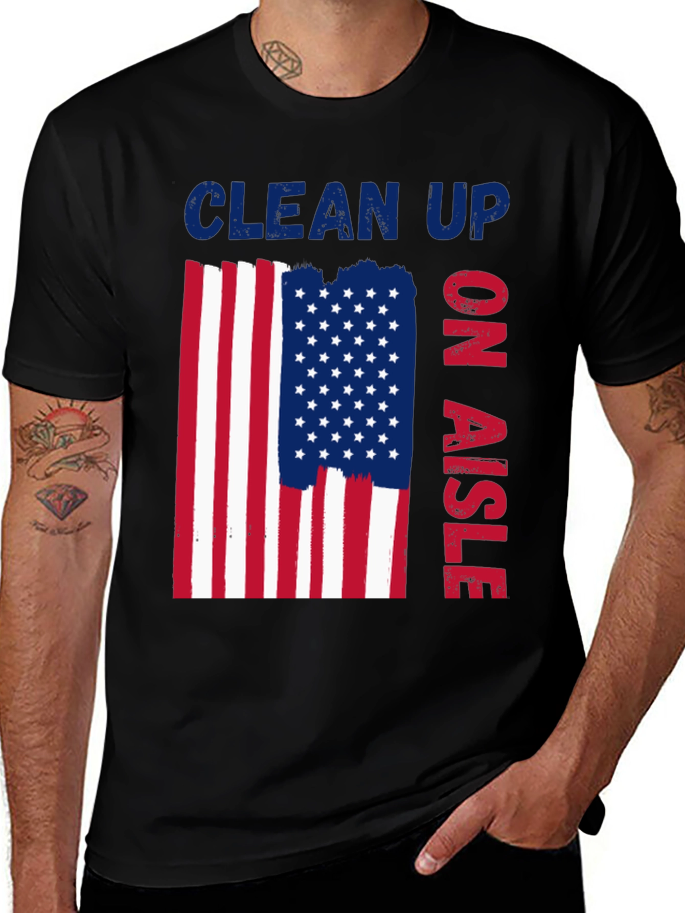 Clean Up On Aisle Patriotic T-Shirt