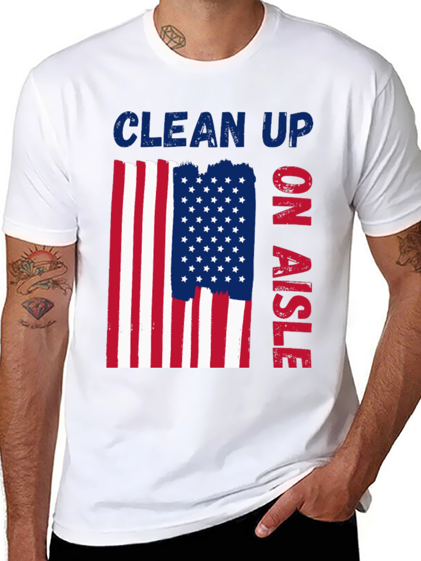 Clean Up On Aisle Patriotic T-Shirt
