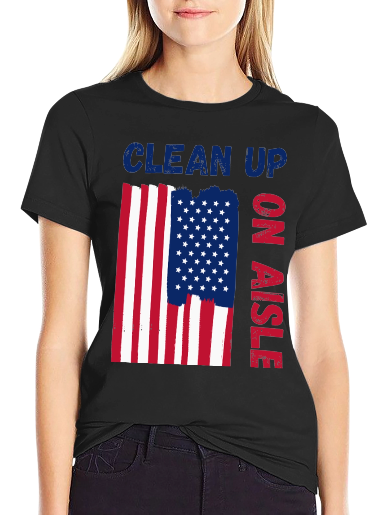 Clean Up On Aisle Patriotic T-Shirt