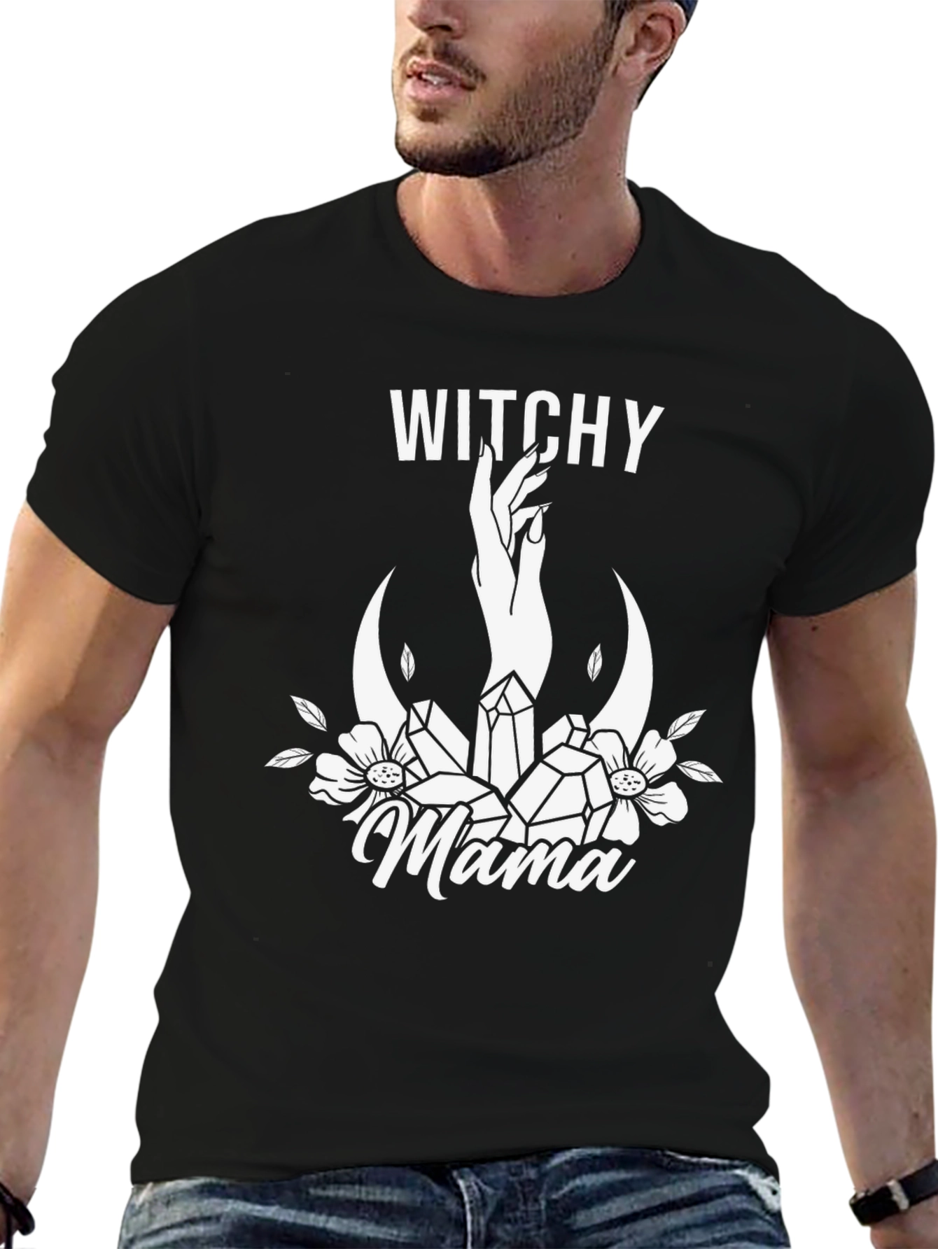 Witchy Mama Graphic Tee - Black